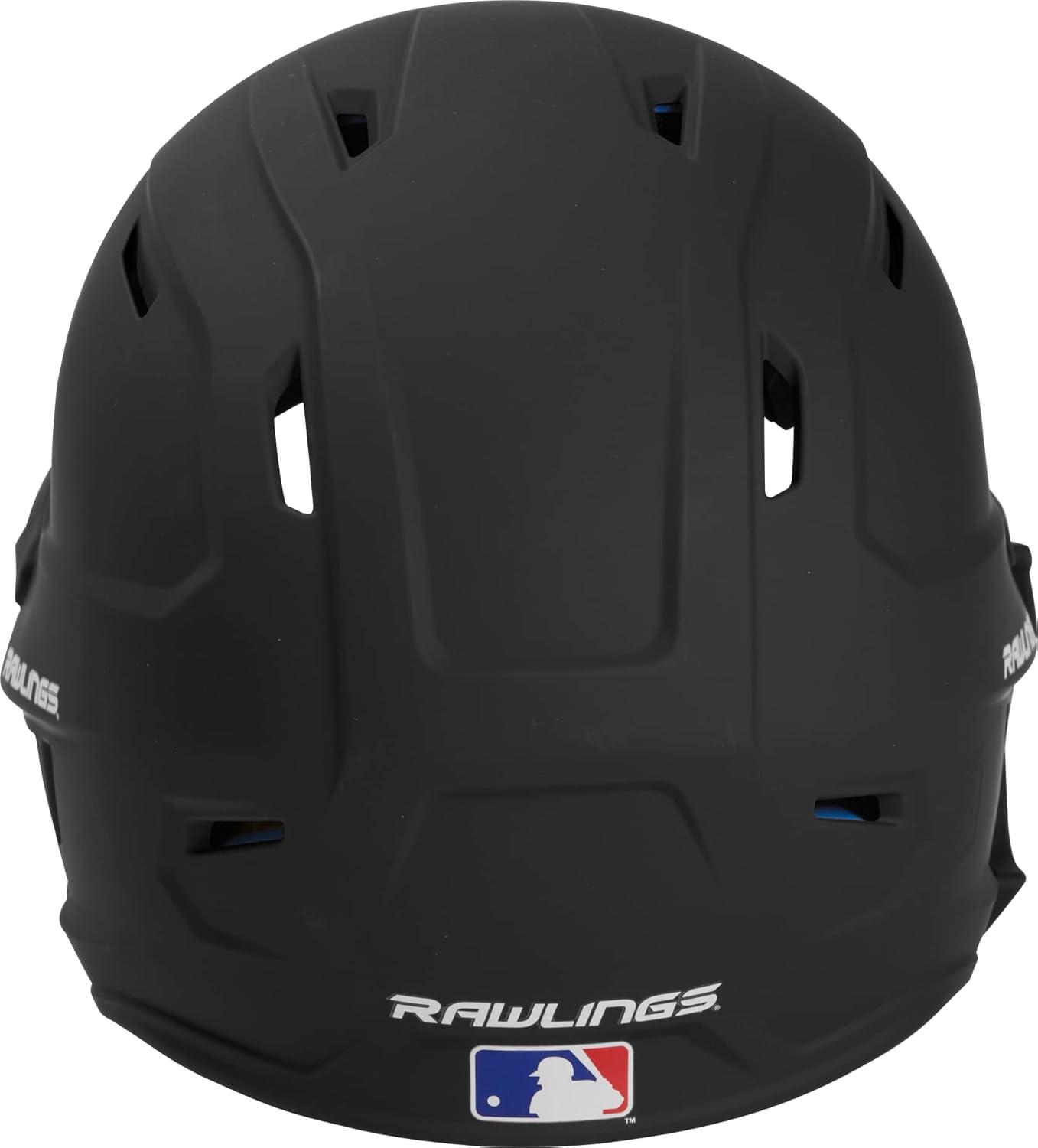 imageRawlings  MACH Adjust Baseball Batting Helmet  Adjustable Face Guard  Matte  JR amp SR Sizes  Multiple ColorsMatte Black