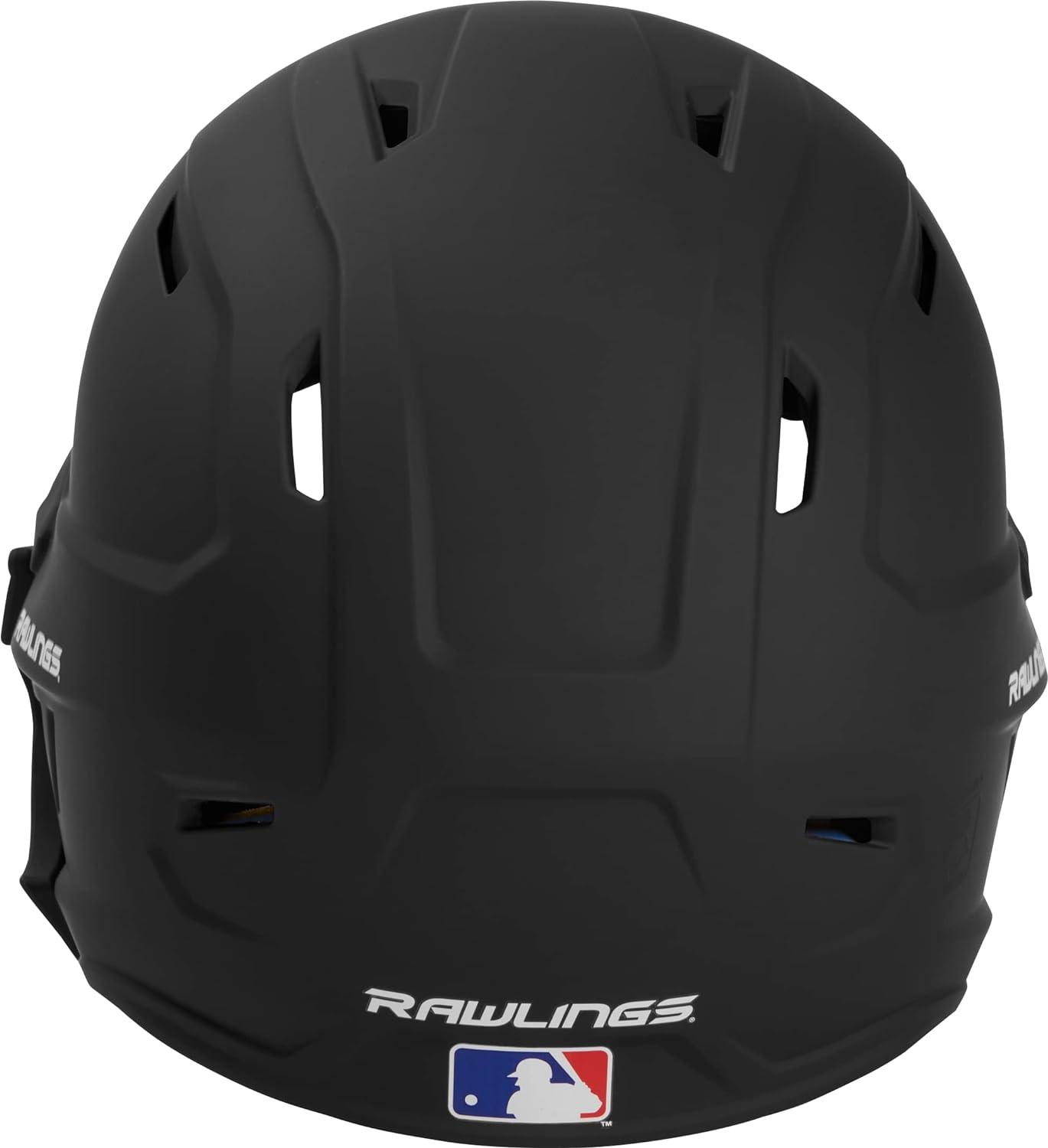 imageRawlings  MACH Adjust Baseball Batting Helmet  Adjustable Face Guard  Matte  JR amp SR Sizes  Multiple ColorsMatte Black
