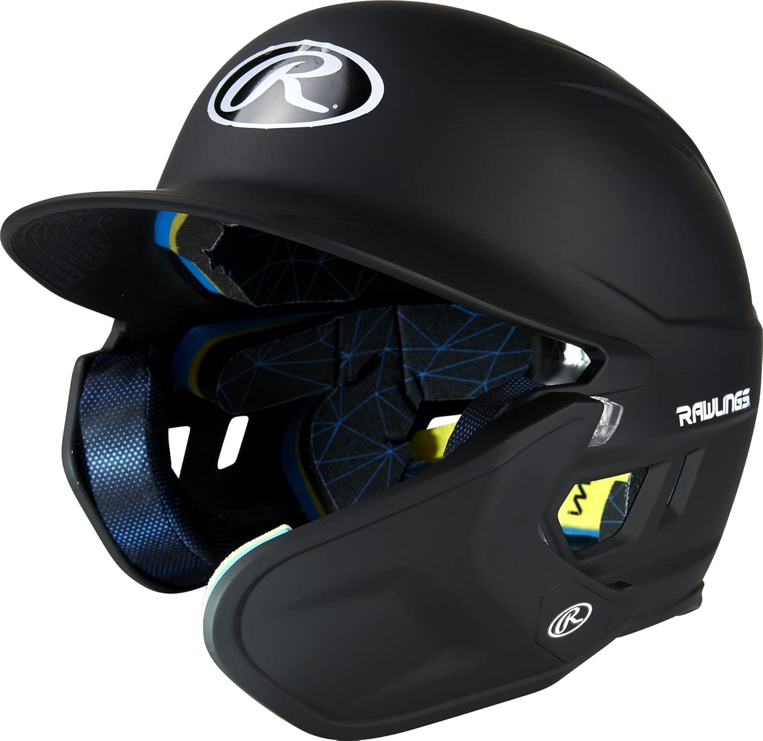 imageRawlings  MACH Adjust Baseball Batting Helmet  Adjustable Face Guard  Matte  JR amp SR Sizes  Multiple ColorsMatte Black