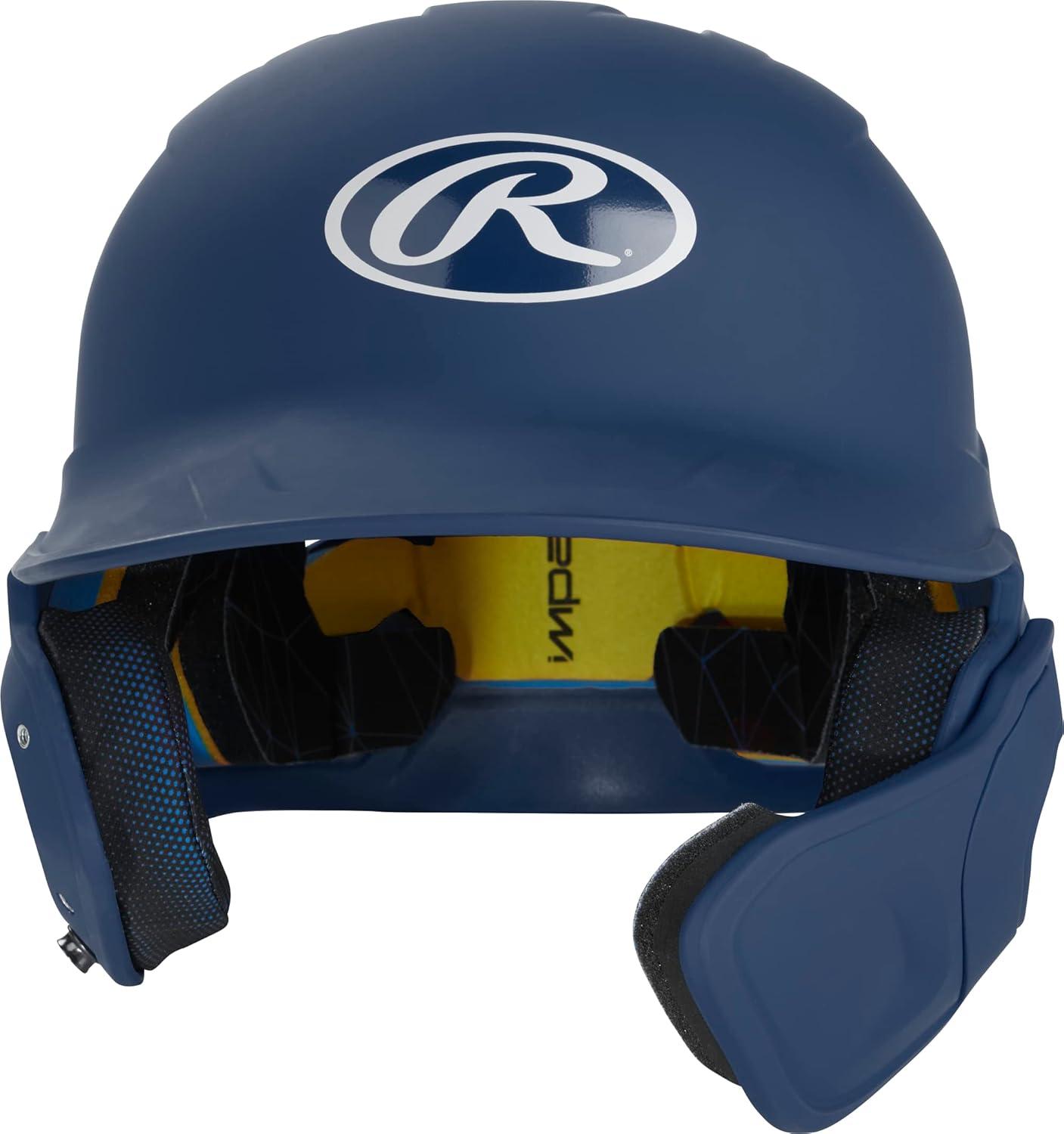 imageRawlings  MACH Adjust Baseball Batting Helmet  Adjustable Face Guard  Matte  JR amp SR Sizes  Multiple ColorsMatte Navy