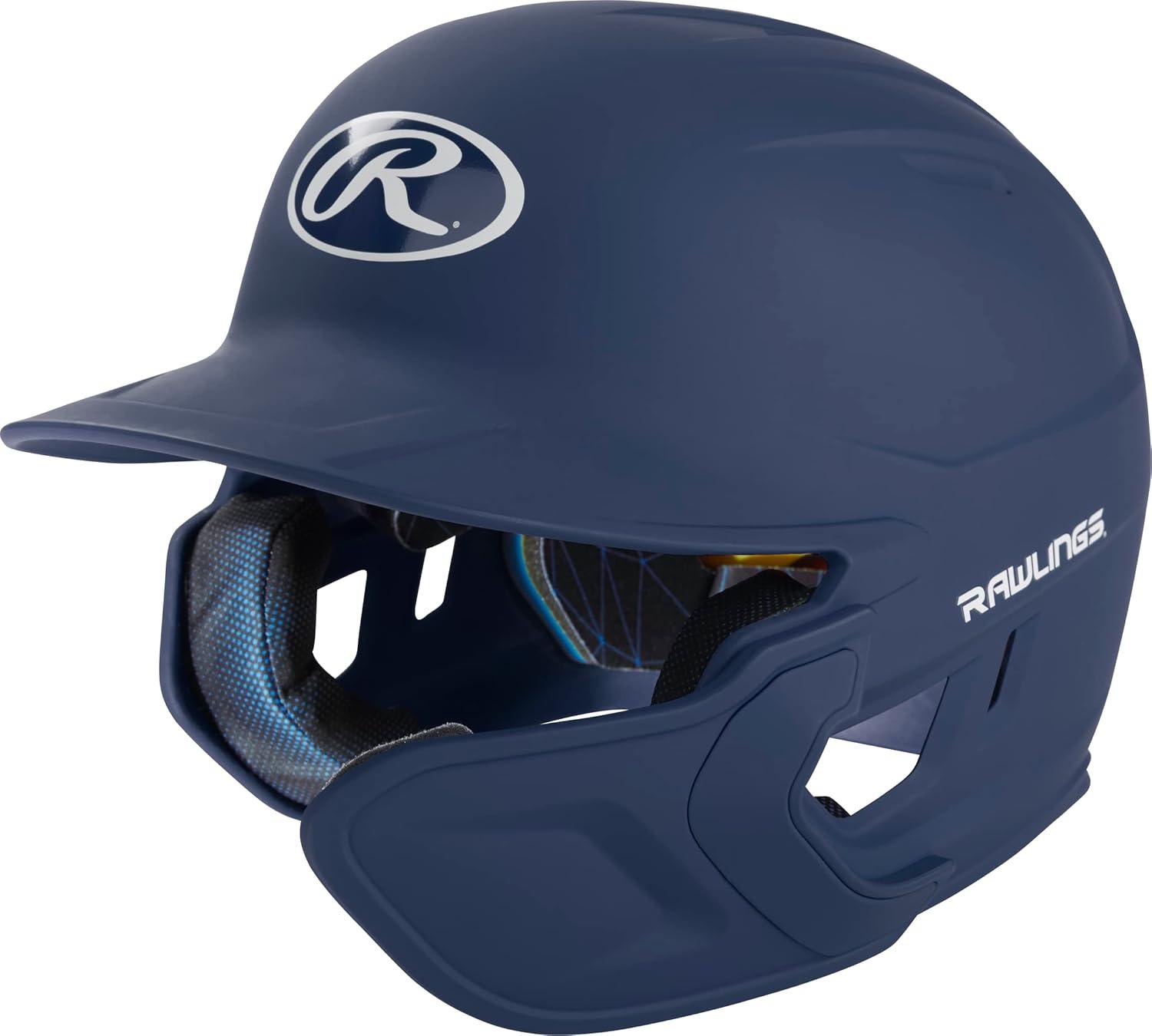 imageRawlings  MACH Adjust Baseball Batting Helmet  Adjustable Face Guard  Matte  JR amp SR Sizes  Multiple ColorsMatte Navy
