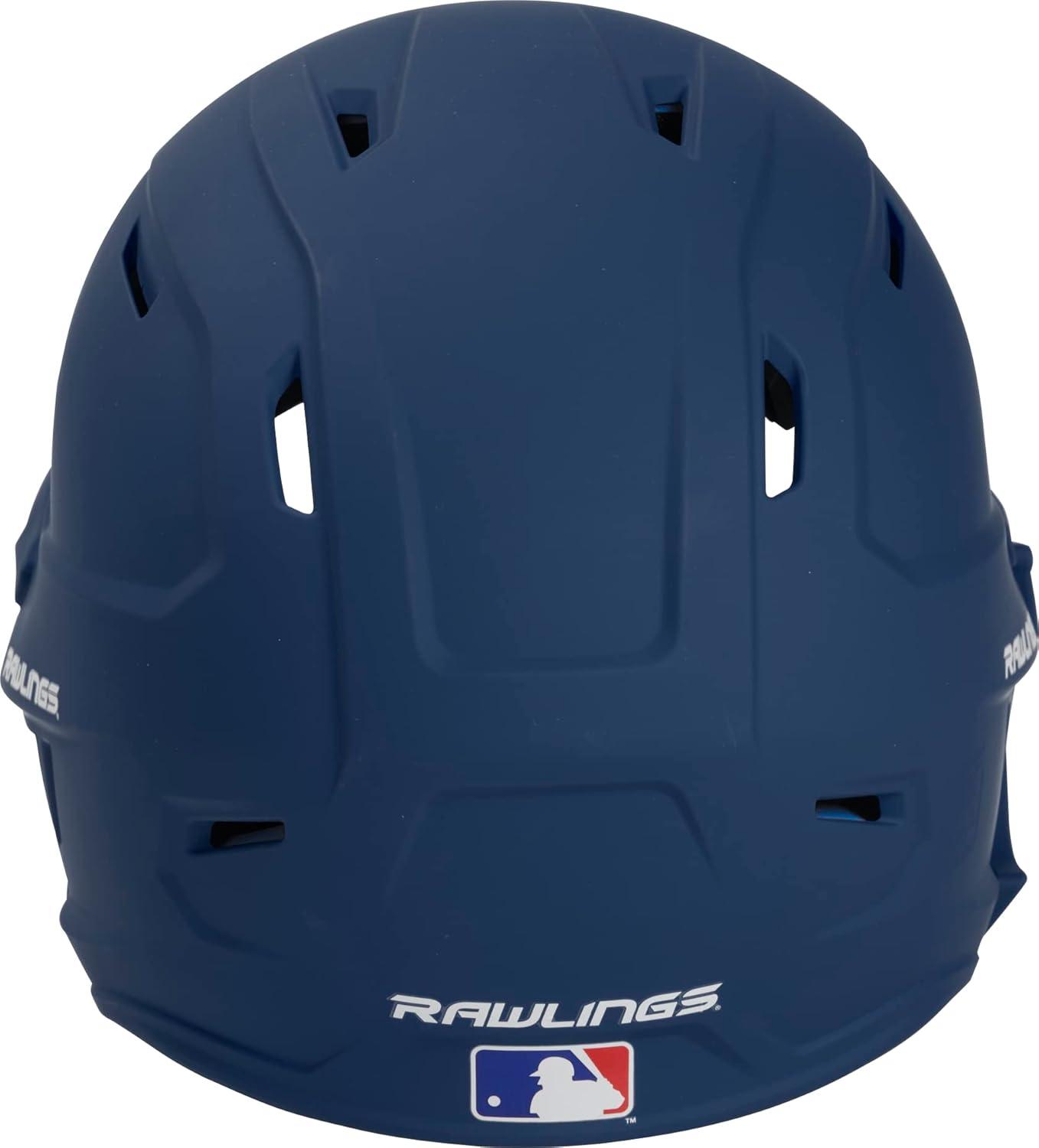 imageRawlings  MACH Adjust Baseball Batting Helmet  Adjustable Face Guard  Matte  JR amp SR Sizes  Multiple ColorsMatte Navy