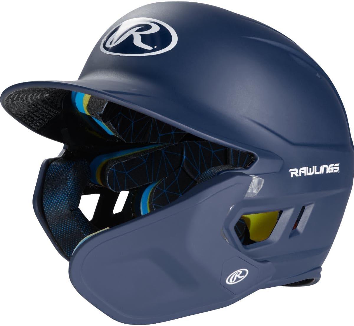 imageRawlings  MACH Adjust Baseball Batting Helmet  Adjustable Face Guard  Matte  JR amp SR Sizes  Multiple ColorsMatte Navy