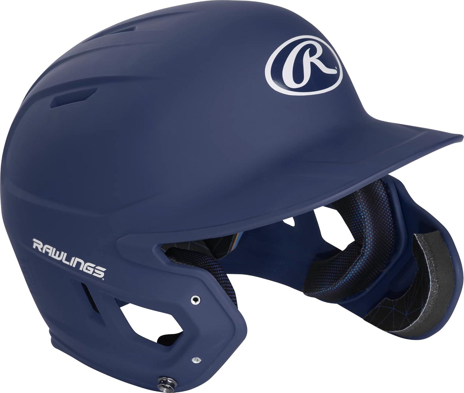 imageRawlings  MACH Adjust Baseball Batting Helmet  Adjustable Face Guard  Matte  JR amp SR Sizes  Multiple ColorsMatte Navy