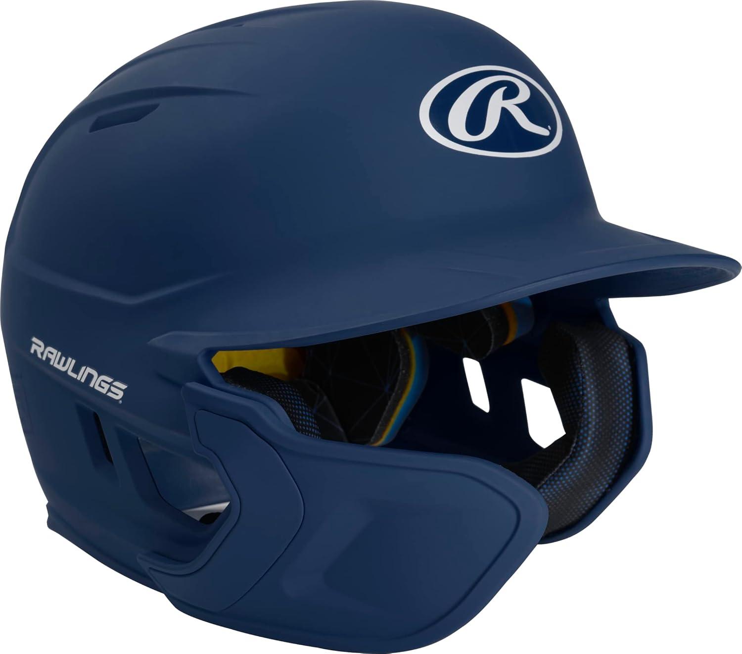 imageRawlings  MACH Adjust Baseball Batting Helmet  Adjustable Face Guard  Matte  JR amp SR Sizes  Multiple ColorsMatte Navy