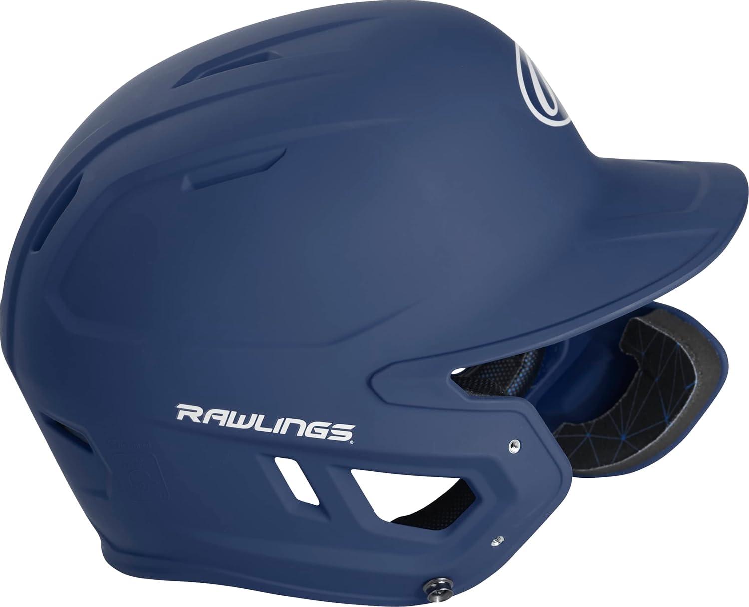 imageRawlings  MACH Adjust Baseball Batting Helmet  Adjustable Face Guard  Matte  JR amp SR Sizes  Multiple ColorsMatte Navy