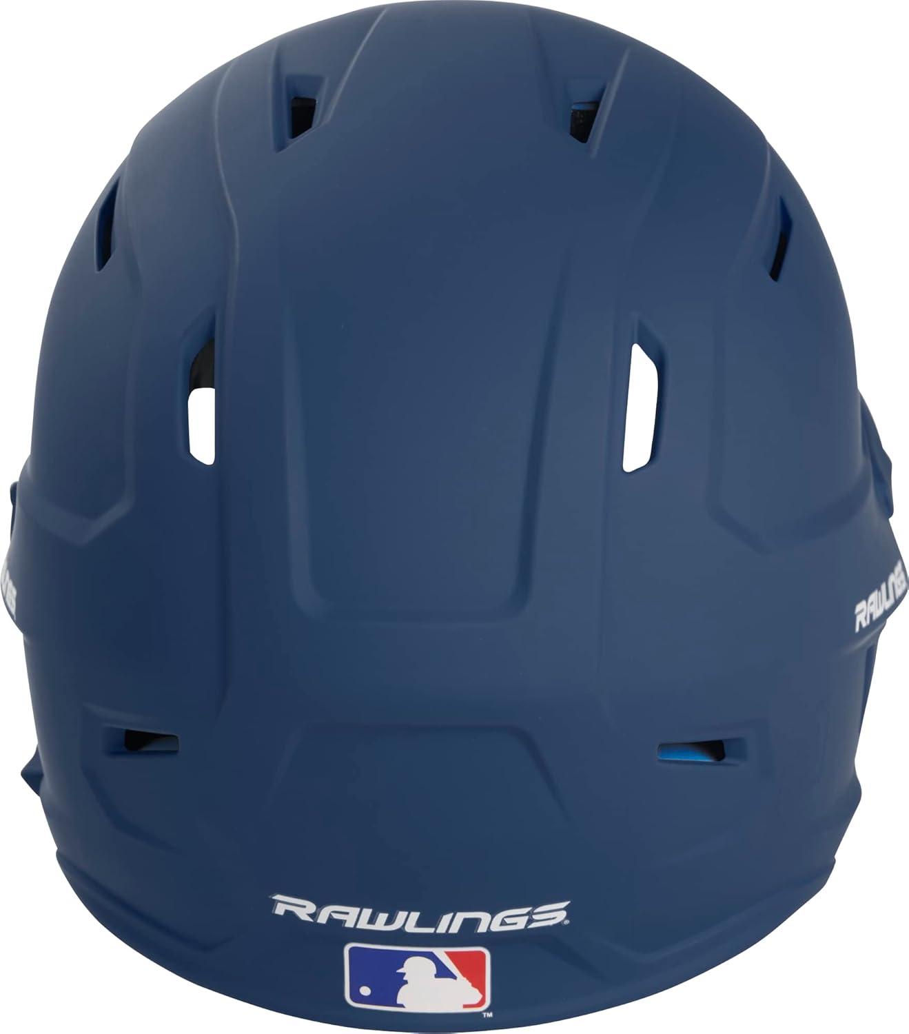 imageRawlings  MACH Adjust Baseball Batting Helmet  Adjustable Face Guard  Matte  JR amp SR Sizes  Multiple ColorsMatte Navy