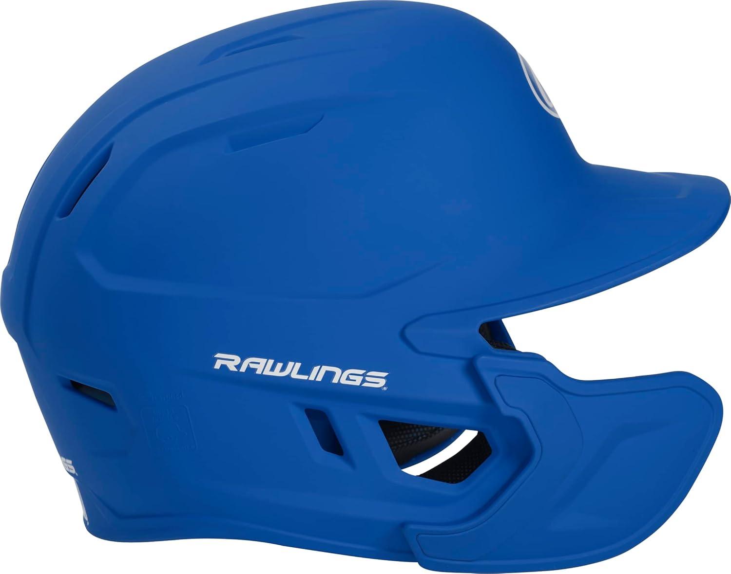 imageRawlings  MACH Adjust Baseball Batting Helmet  Adjustable Face Guard  Matte  JR amp SR Sizes  Multiple ColorsMatte Royal