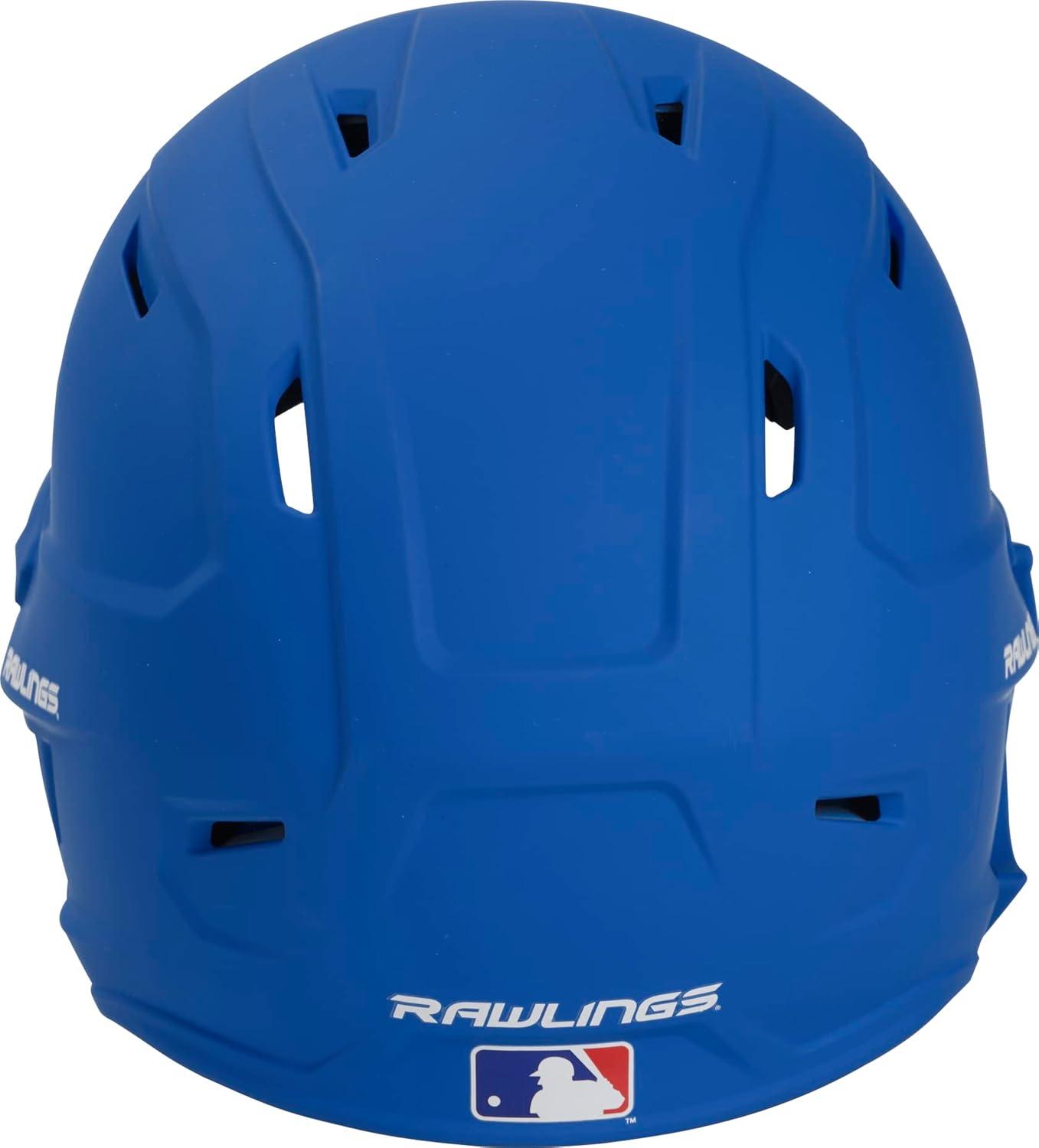 imageRawlings  MACH Adjust Baseball Batting Helmet  Adjustable Face Guard  Matte  JR amp SR Sizes  Multiple ColorsMatte Royal