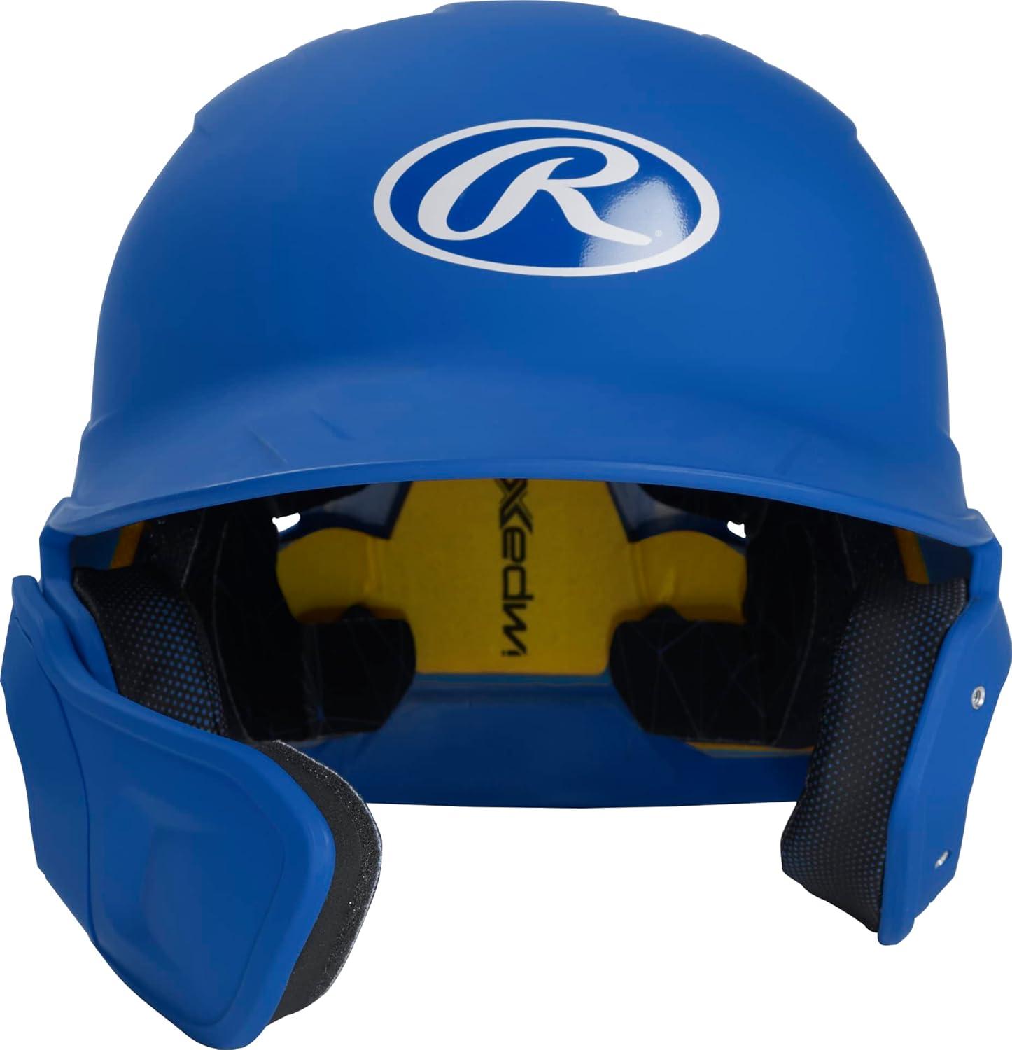 imageRawlings  MACH Adjust Baseball Batting Helmet  Adjustable Face Guard  Matte  JR amp SR Sizes  Multiple ColorsMatte Royal