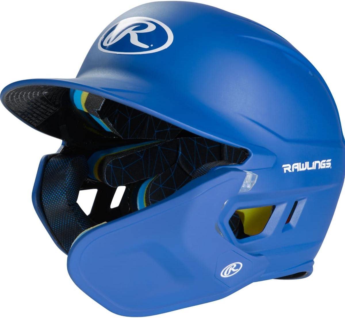 imageRawlings  MACH Adjust Baseball Batting Helmet  Adjustable Face Guard  Matte  JR amp SR Sizes  Multiple ColorsMatte Royal