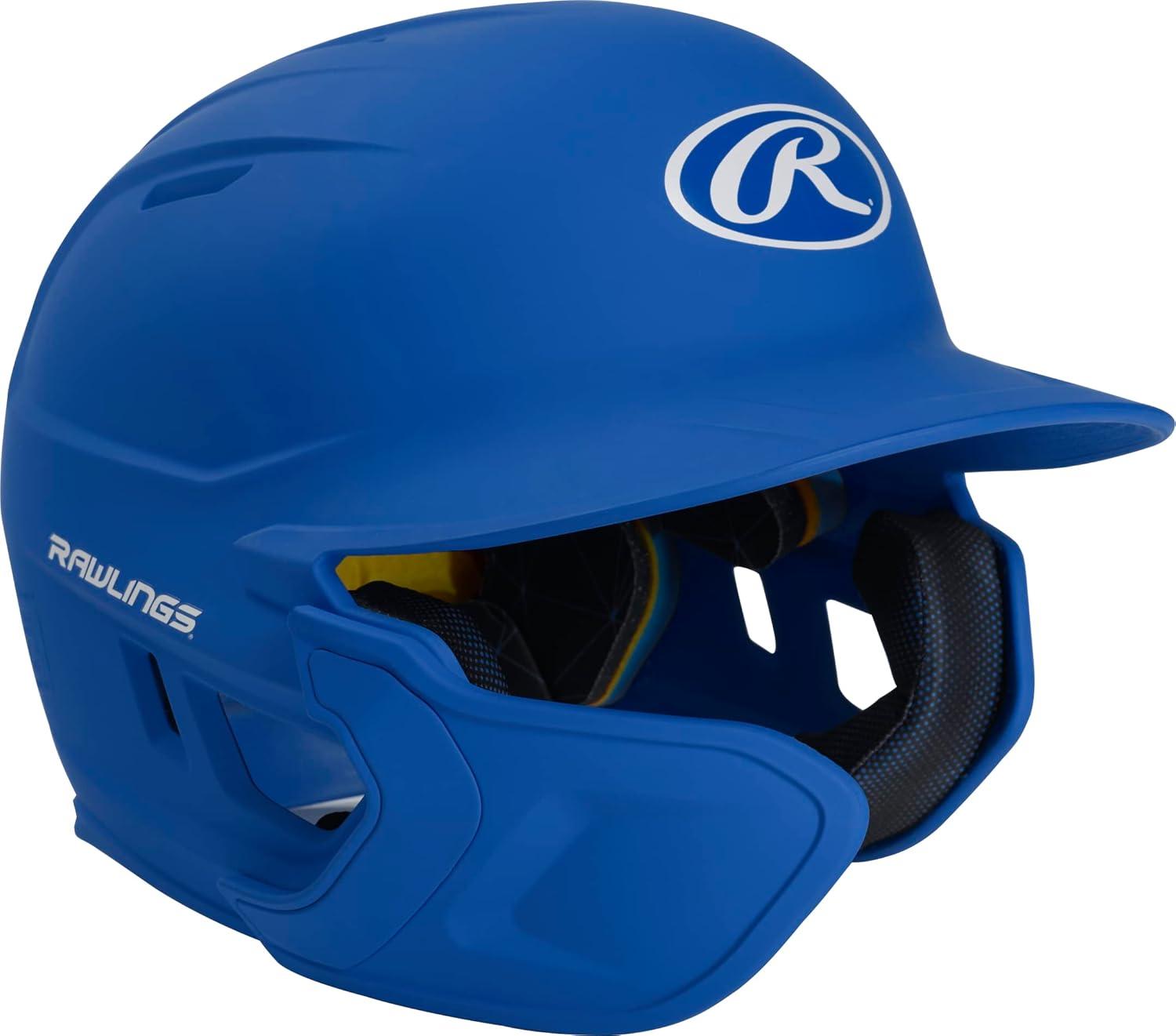 imageRawlings  MACH Adjust Baseball Batting Helmet  Adjustable Face Guard  Matte  JR amp SR Sizes  Multiple ColorsMatte Royal