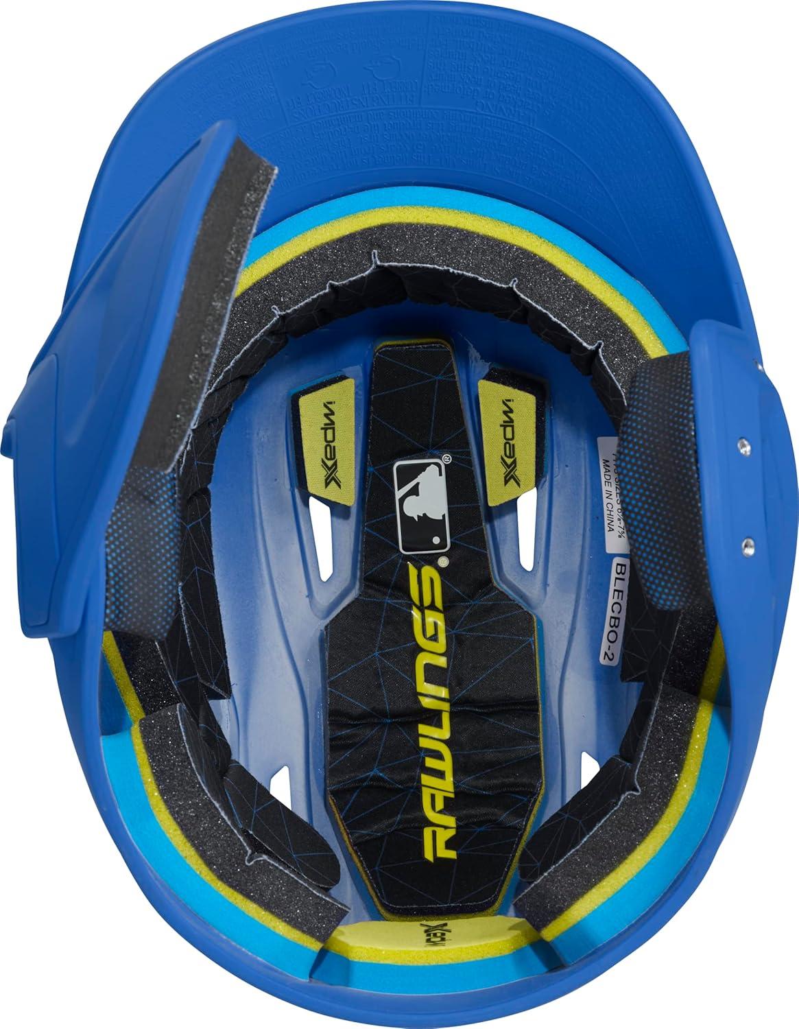 imageRawlings  MACH Adjust Baseball Batting Helmet  Adjustable Face Guard  Matte  JR amp SR Sizes  Multiple ColorsMatte Royal