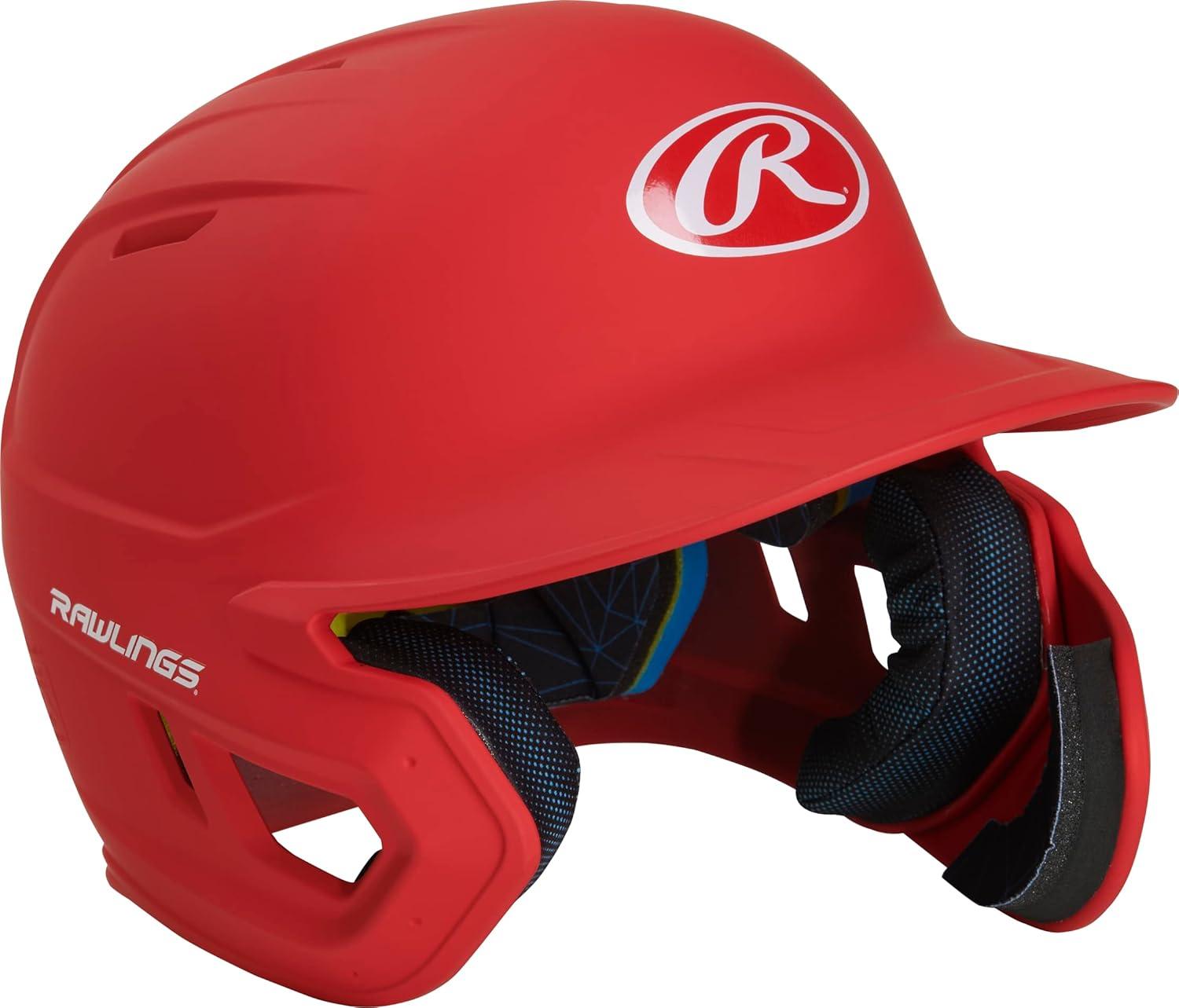 imageRawlings  MACH Adjust Baseball Batting Helmet  Adjustable Face Guard  Matte  JR amp SR Sizes  Multiple ColorsMatte Scarlet