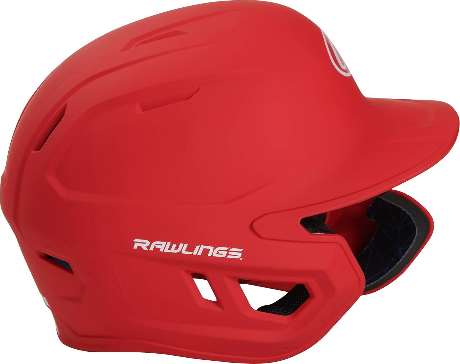 imageRawlings  MACH Adjust Baseball Batting Helmet  Adjustable Face Guard  Matte  JR amp SR Sizes  Multiple ColorsMatte Scarlet