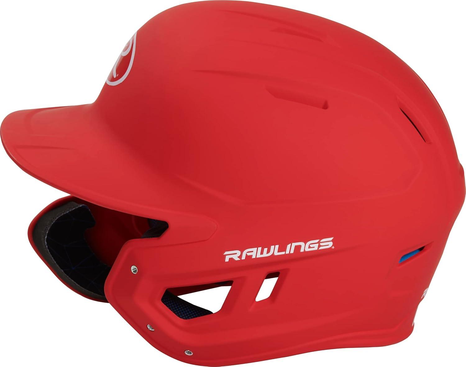 imageRawlings  MACH Adjust Baseball Batting Helmet  Adjustable Face Guard  Matte  JR amp SR Sizes  Multiple ColorsMatte Scarlet