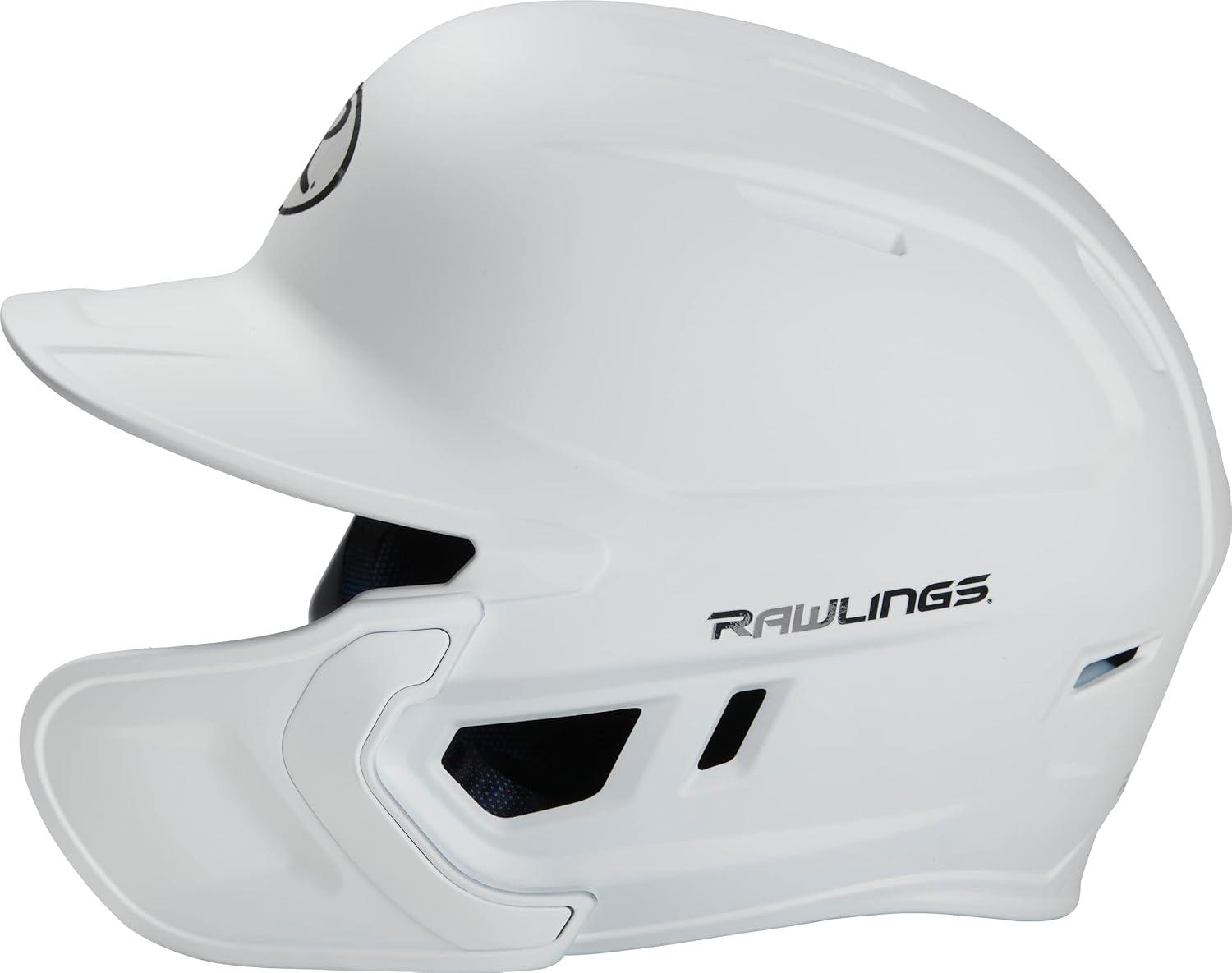 imageRawlings  MACH Adjust Baseball Batting Helmet  Adjustable Face Guard  Matte  JR amp SR Sizes  Multiple ColorsMatte White