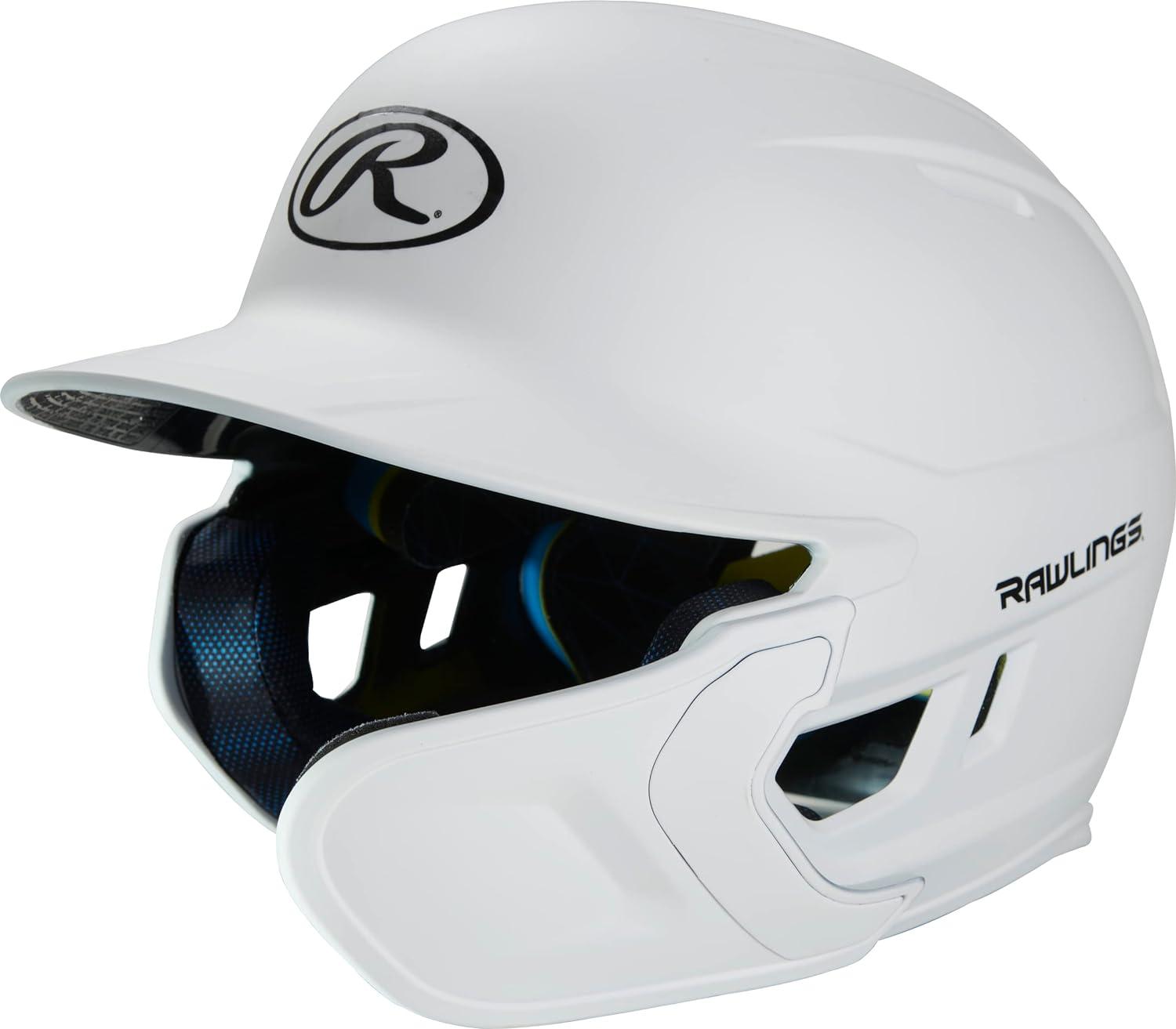 imageRawlings  MACH Adjust Baseball Batting Helmet  Adjustable Face Guard  Matte  JR amp SR Sizes  Multiple ColorsMatte White