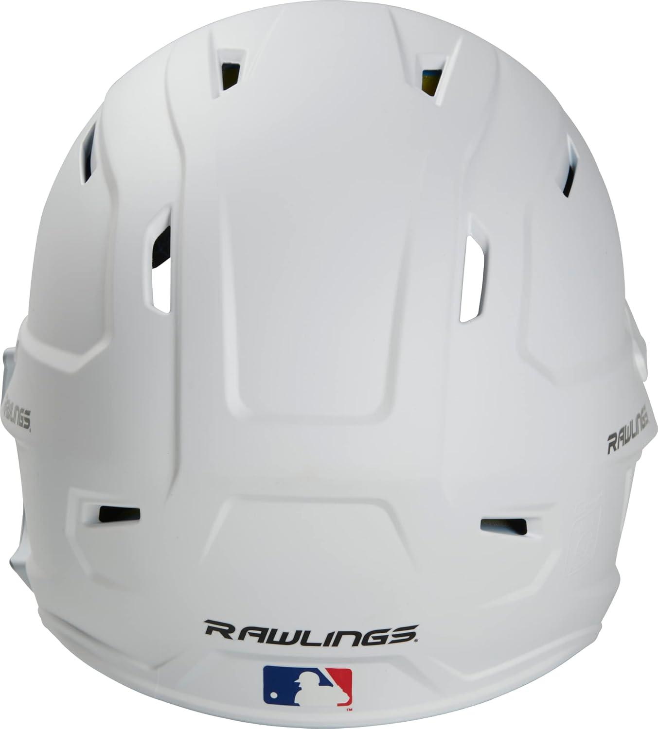 imageRawlings  MACH Adjust Baseball Batting Helmet  Adjustable Face Guard  Matte  JR amp SR Sizes  Multiple ColorsMatte White