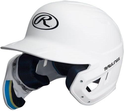 imageRawlings  MACH Adjust Baseball Batting Helmet  Adjustable Face Guard  Matte  JR amp SR Sizes  Multiple ColorsMatte White