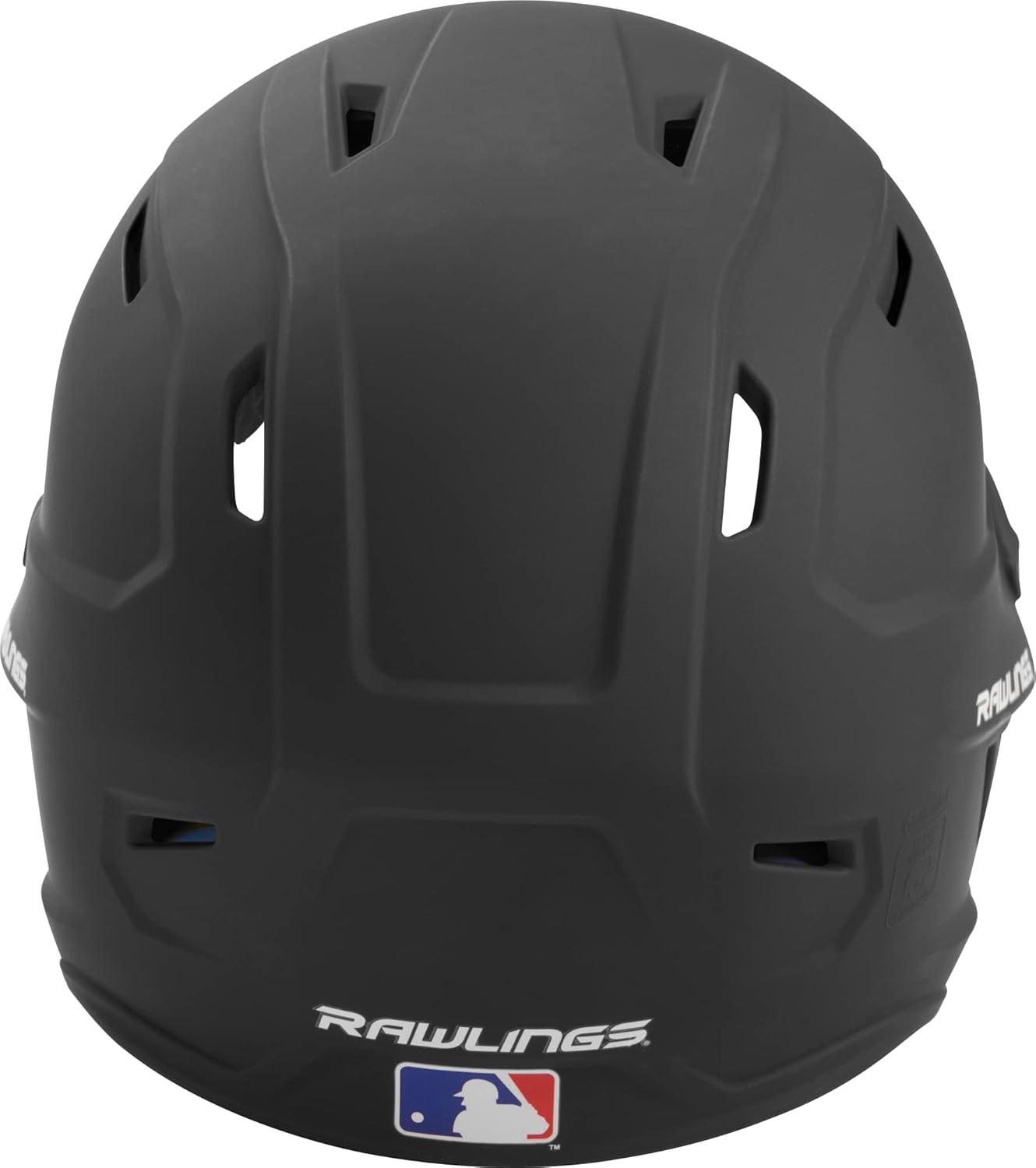 imageRawlings  MACH Baseball Batting Helmet  Matte  JR amp SR Sizes  Multiple ColorsMatte Black