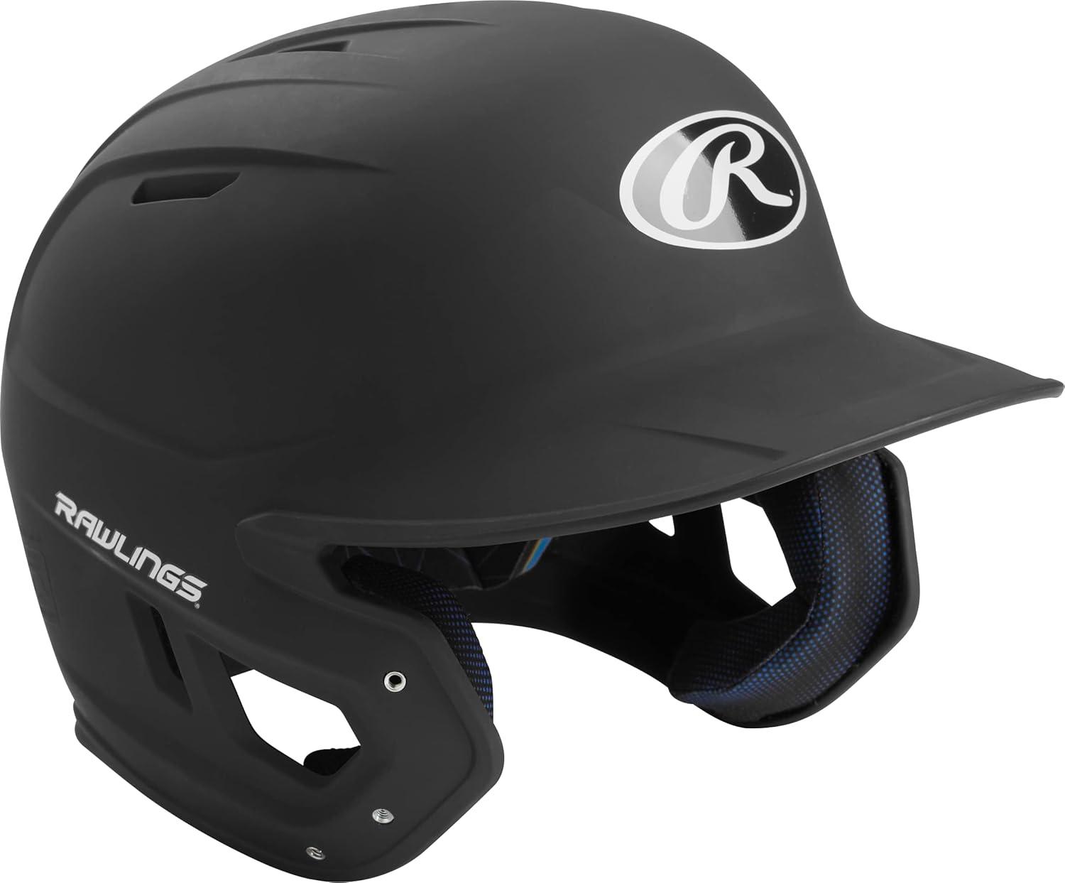 imageRawlings  MACH Baseball Batting Helmet  Matte  JR amp SR Sizes  Multiple ColorsMatte Black