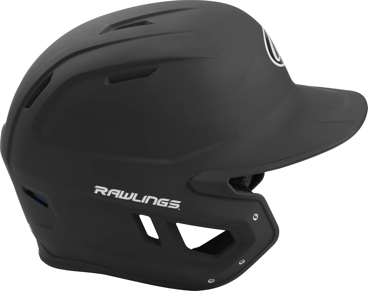 imageRawlings  MACH Baseball Batting Helmet  Matte  JR amp SR Sizes  Multiple ColorsMatte Black