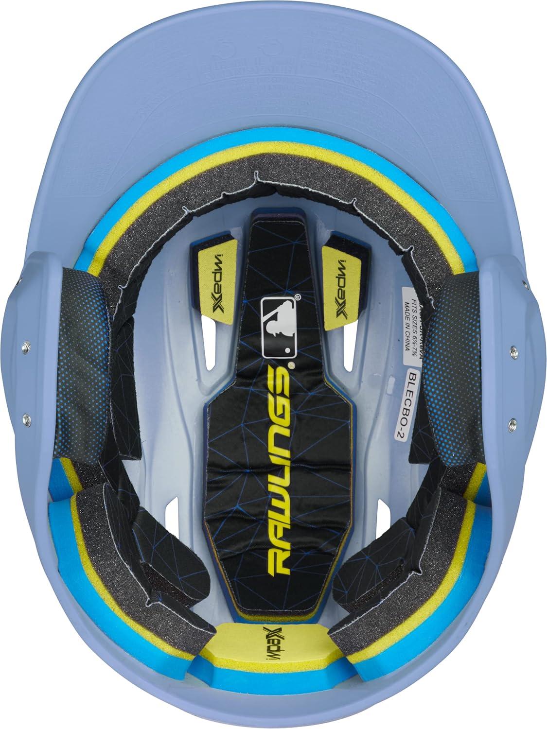 imageRawlings  MACH Baseball Batting Helmet  Matte  JR amp SR Sizes  Multiple ColorsMatte Carolina Blue