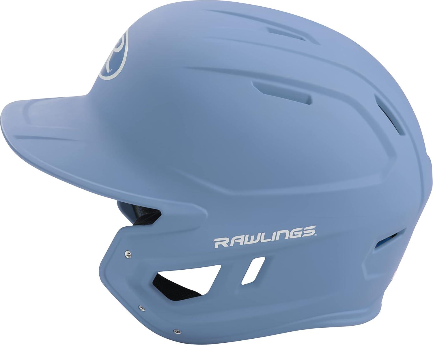 imageRawlings  MACH Baseball Batting Helmet  Matte  JR amp SR Sizes  Multiple ColorsMatte Carolina Blue