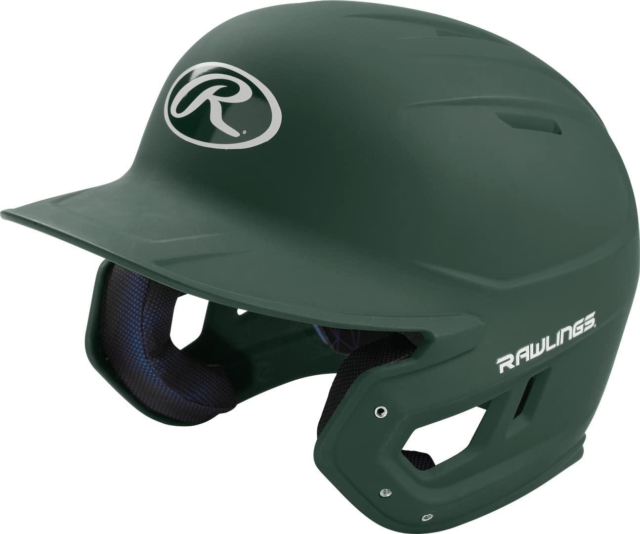 imageRawlings  MACH Baseball Batting Helmet  Matte  JR amp SR Sizes  Multiple ColorsMatte Dark Green