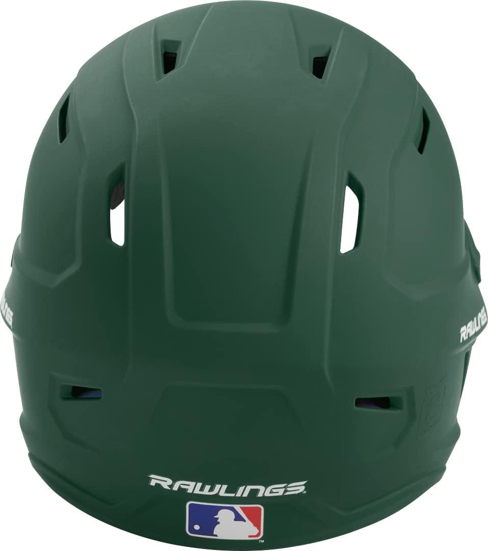 imageRawlings  MACH Baseball Batting Helmet  Matte  JR amp SR Sizes  Multiple ColorsMatte Dark Green