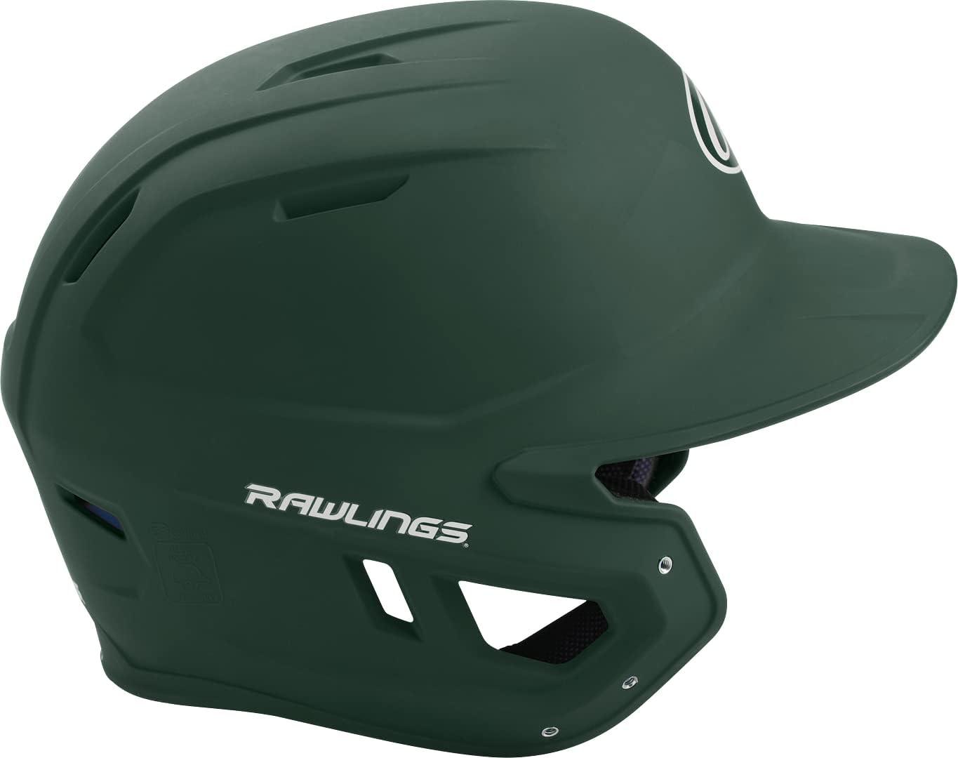 imageRawlings  MACH Baseball Batting Helmet  Matte  JR amp SR Sizes  Multiple ColorsMatte Dark Green