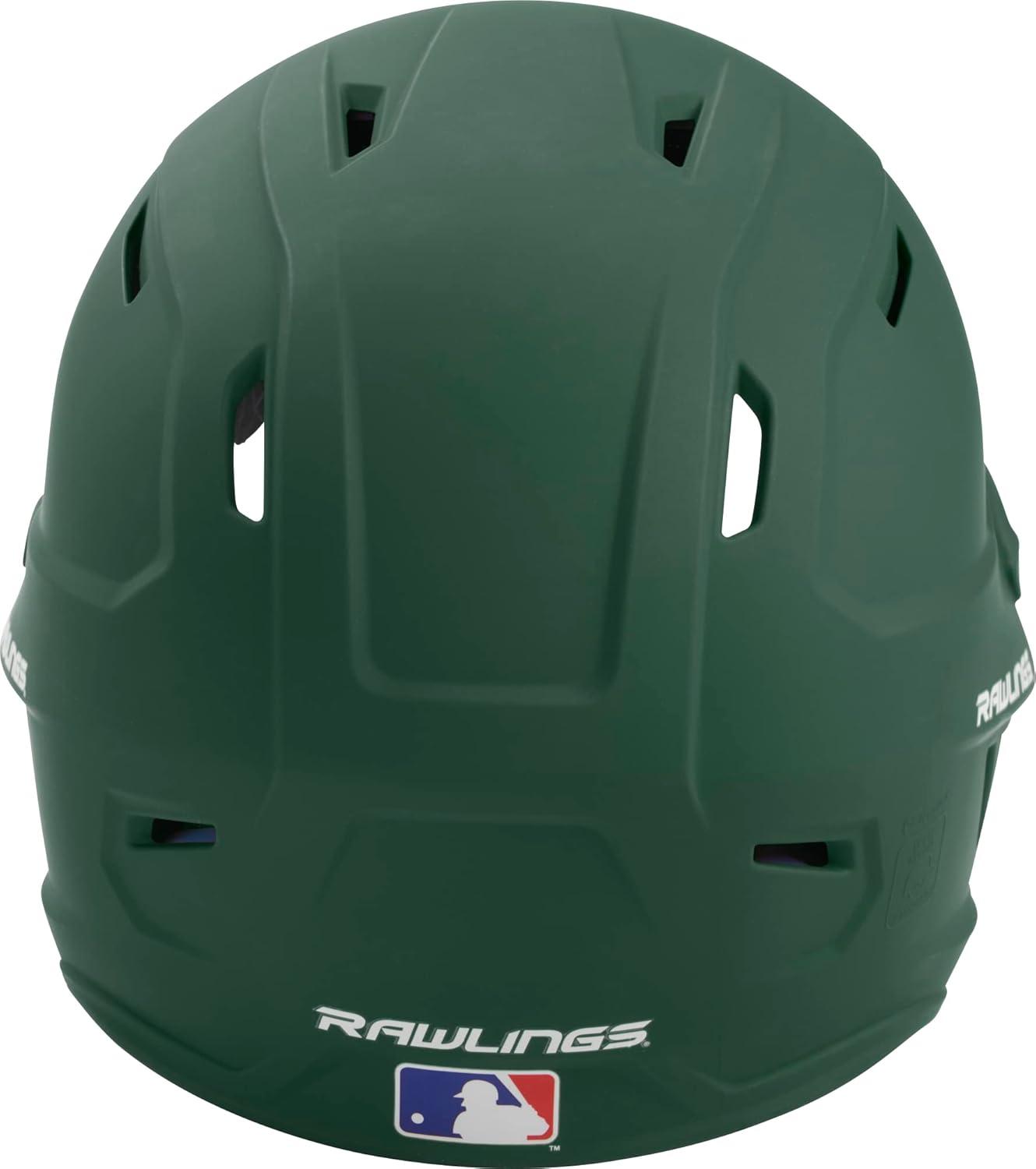imageRawlings  MACH Baseball Batting Helmet  Matte  JR amp SR Sizes  Multiple ColorsMatte Dark Green