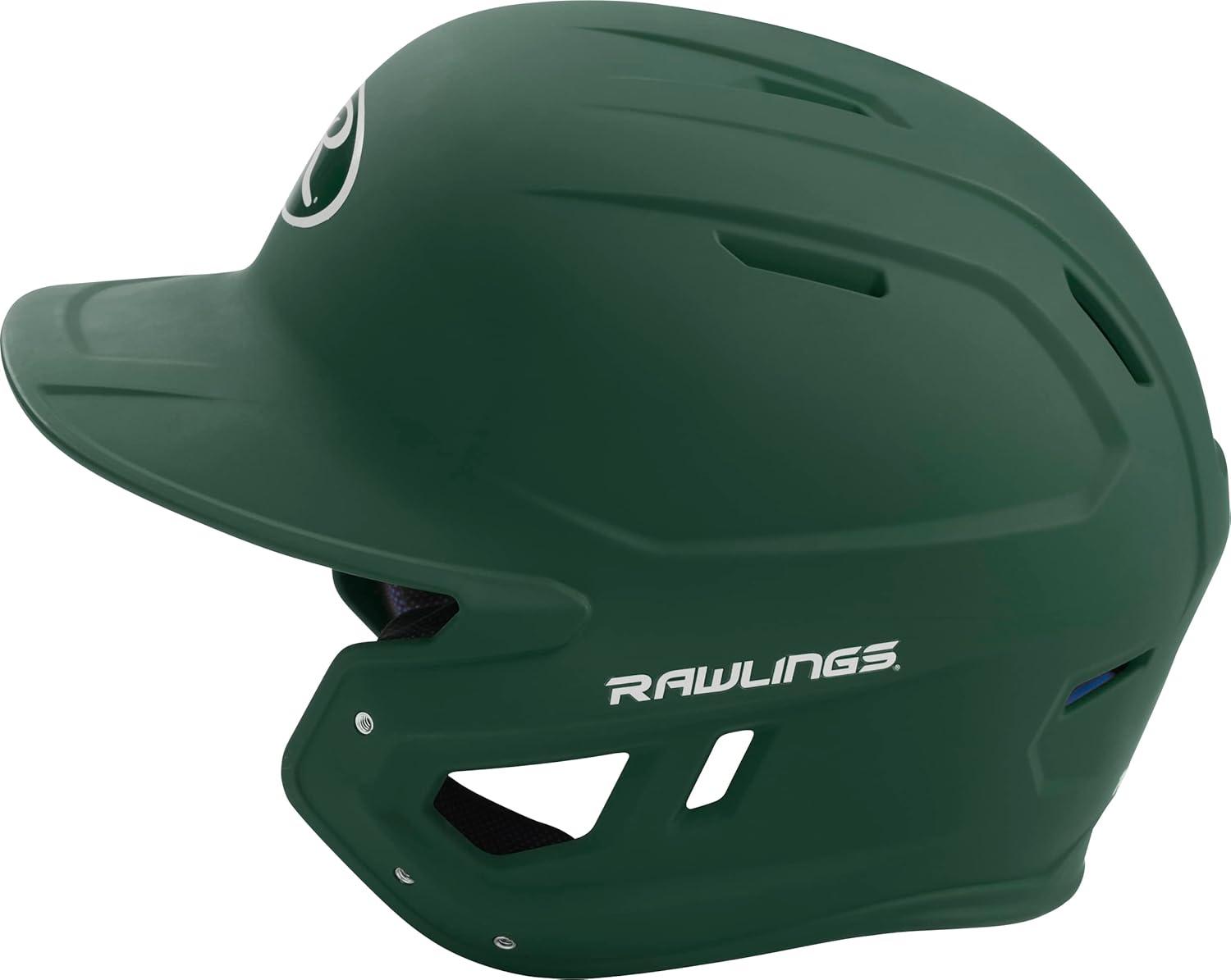 imageRawlings  MACH Baseball Batting Helmet  Matte  JR amp SR Sizes  Multiple ColorsMatte Dark Green