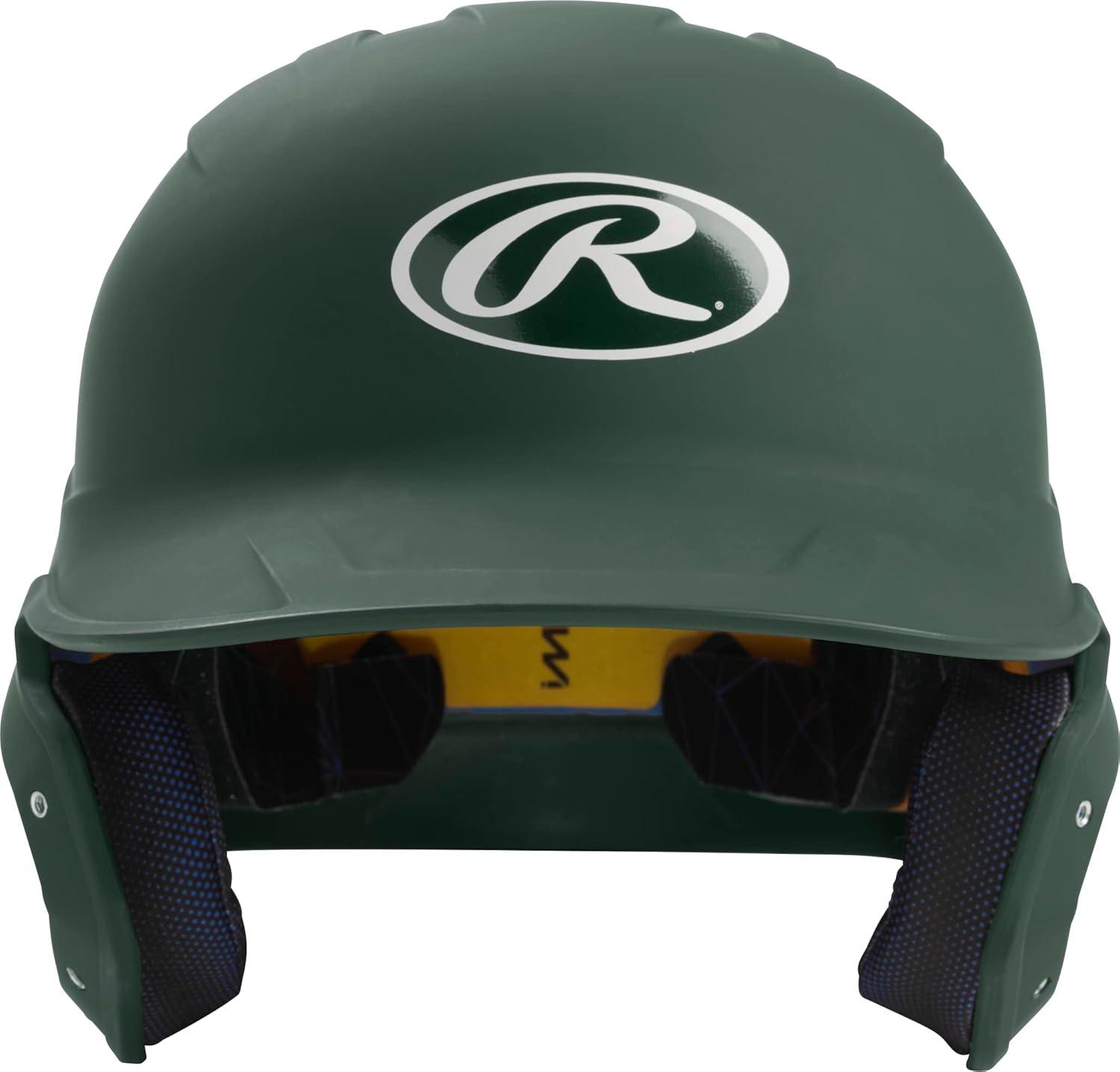 imageRawlings  MACH Baseball Batting Helmet  Matte  JR amp SR Sizes  Multiple ColorsMatte Dark Green