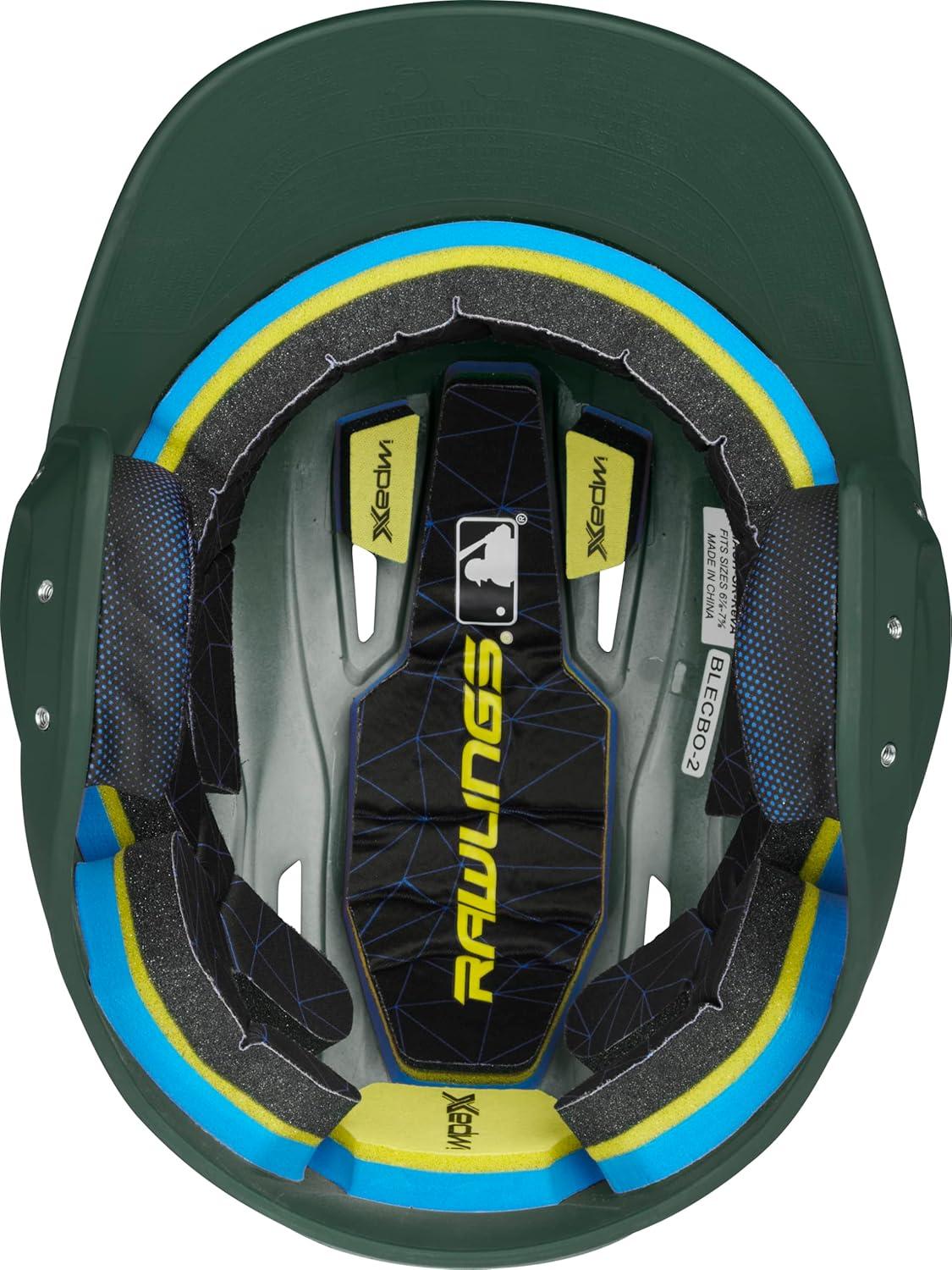 imageRawlings  MACH Baseball Batting Helmet  Matte  JR amp SR Sizes  Multiple ColorsMatte Dark Green