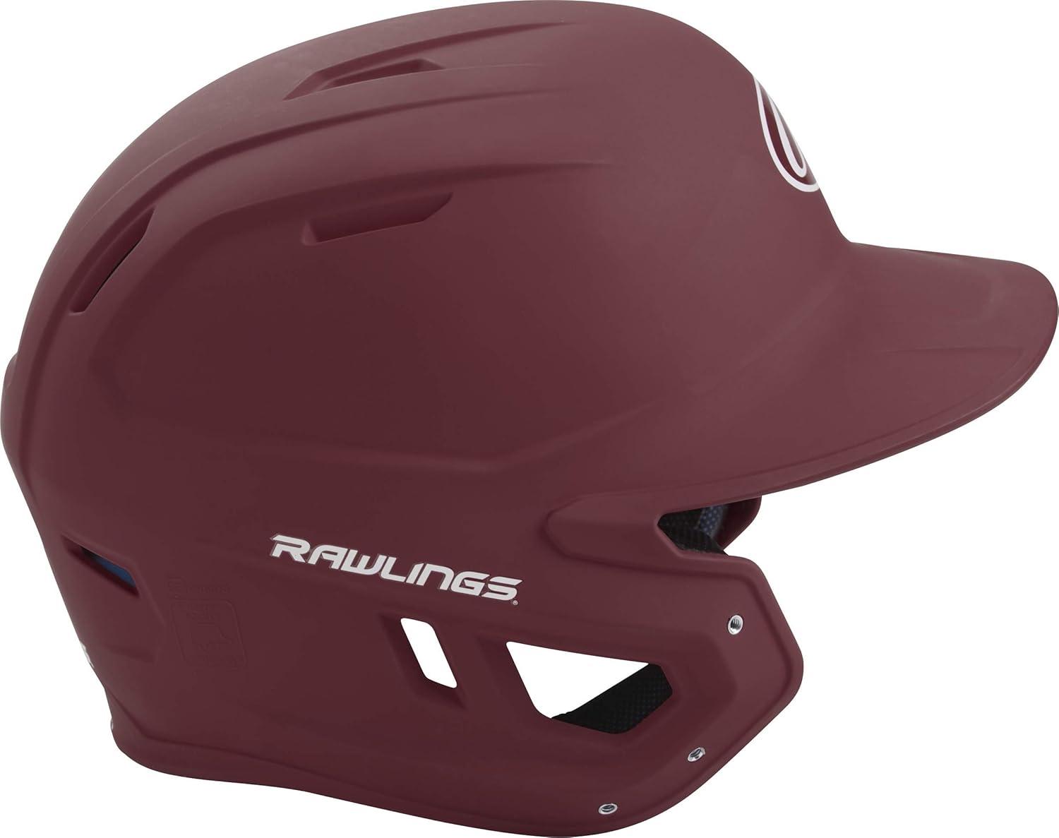 imageRawlings  MACH Baseball Batting Helmet  Matte  JR amp SR Sizes  Multiple ColorsMatte Maroon