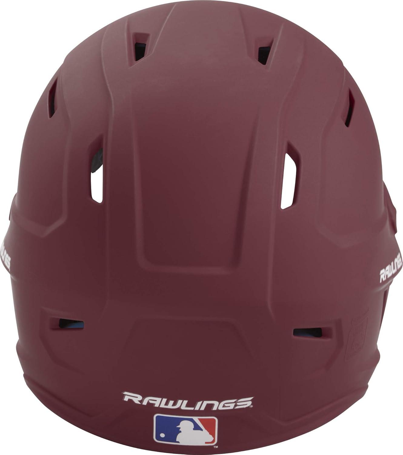 imageRawlings  MACH Baseball Batting Helmet  Matte  JR amp SR Sizes  Multiple ColorsMatte Maroon