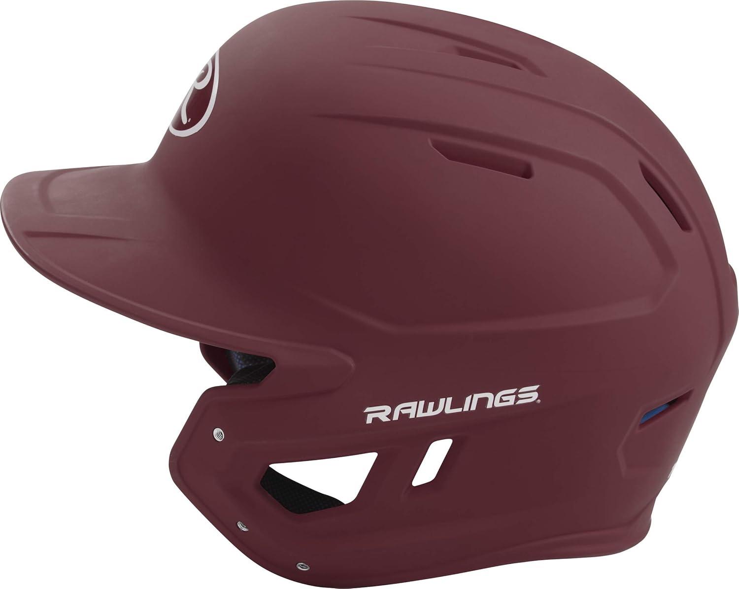 imageRawlings  MACH Baseball Batting Helmet  Matte  JR amp SR Sizes  Multiple ColorsMatte Maroon
