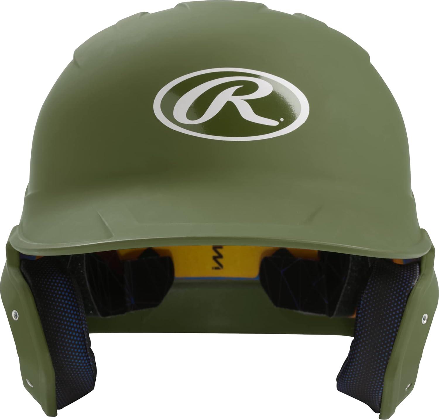 imageRawlings  MACH Baseball Batting Helmet  Matte  JR amp SR Sizes  Multiple ColorsMatte Military Green