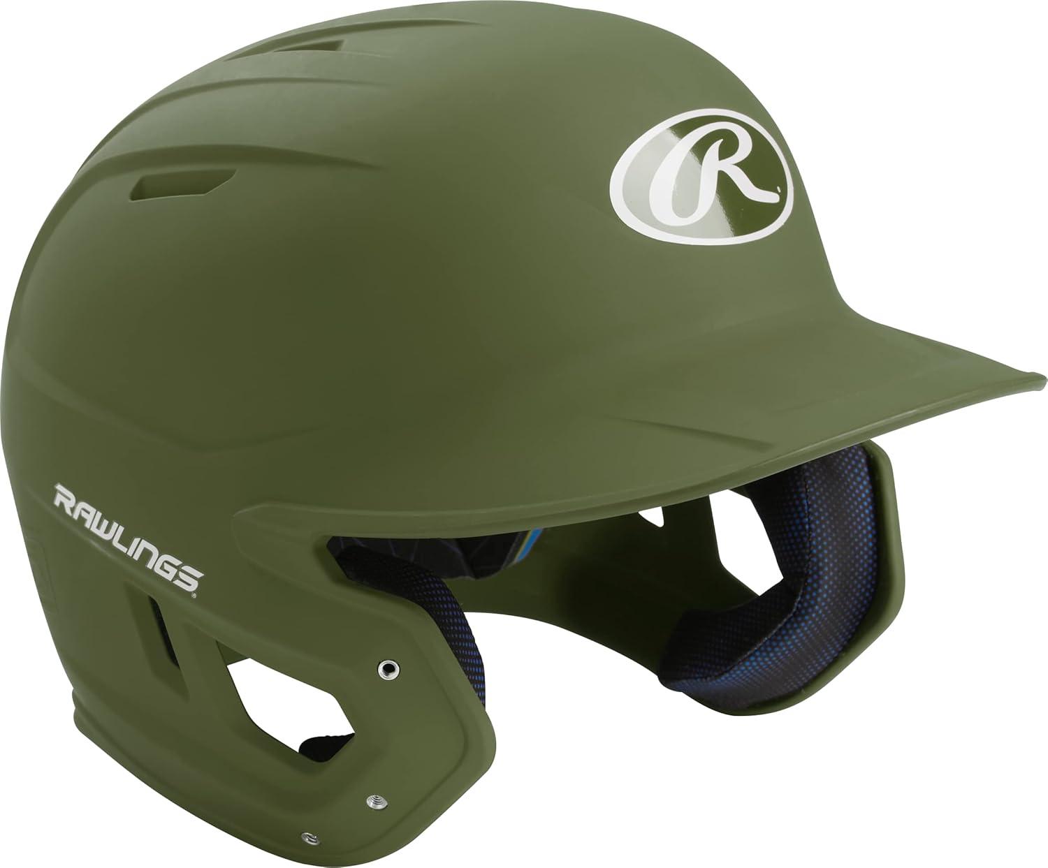 imageRawlings  MACH Baseball Batting Helmet  Matte  JR amp SR Sizes  Multiple ColorsMatte Military Green