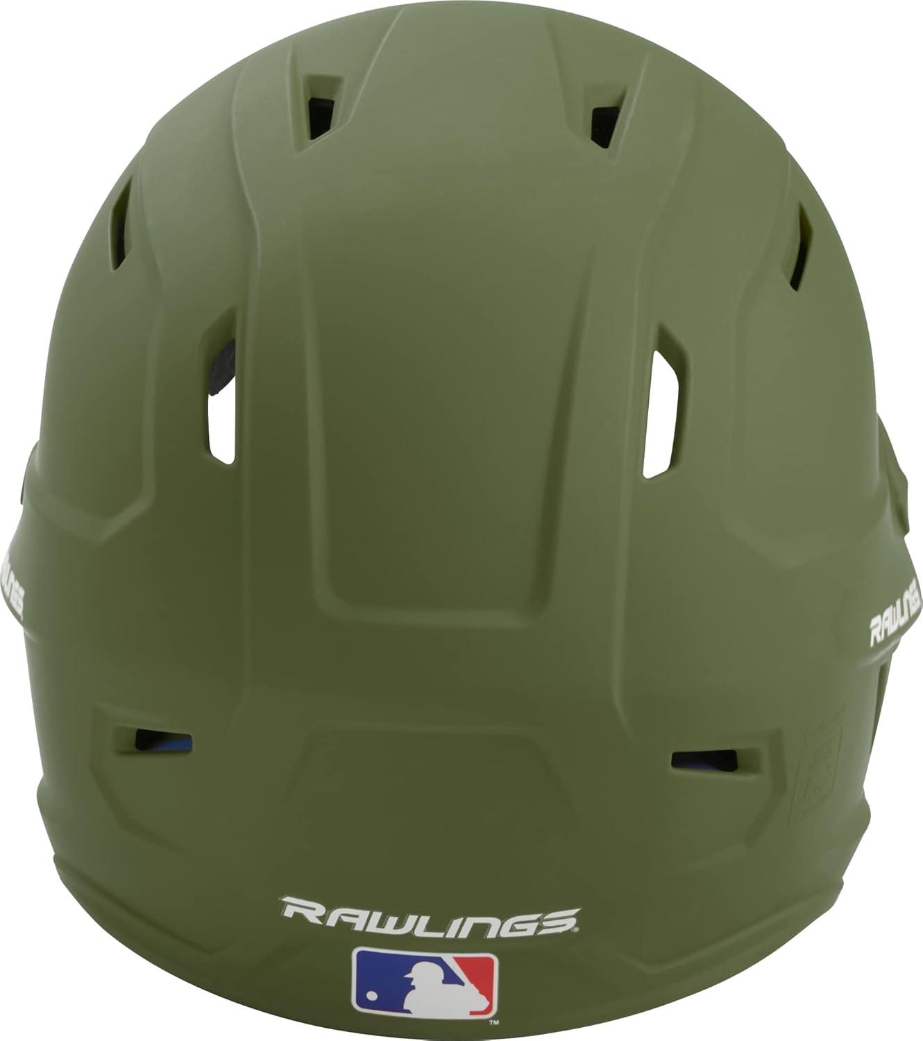 imageRawlings  MACH Baseball Batting Helmet  Matte  JR amp SR Sizes  Multiple ColorsMatte Military Green