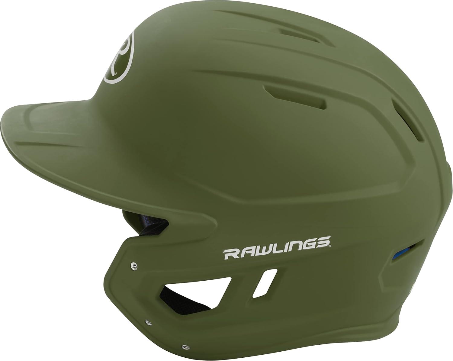 imageRawlings  MACH Baseball Batting Helmet  Matte  JR amp SR Sizes  Multiple ColorsMatte Military Green