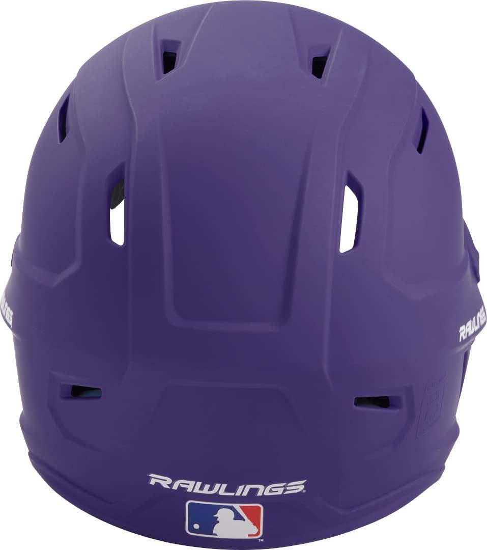 imageRawlings  MACH Baseball Batting Helmet  Matte  JR amp SR Sizes  Multiple ColorsMatte Purple