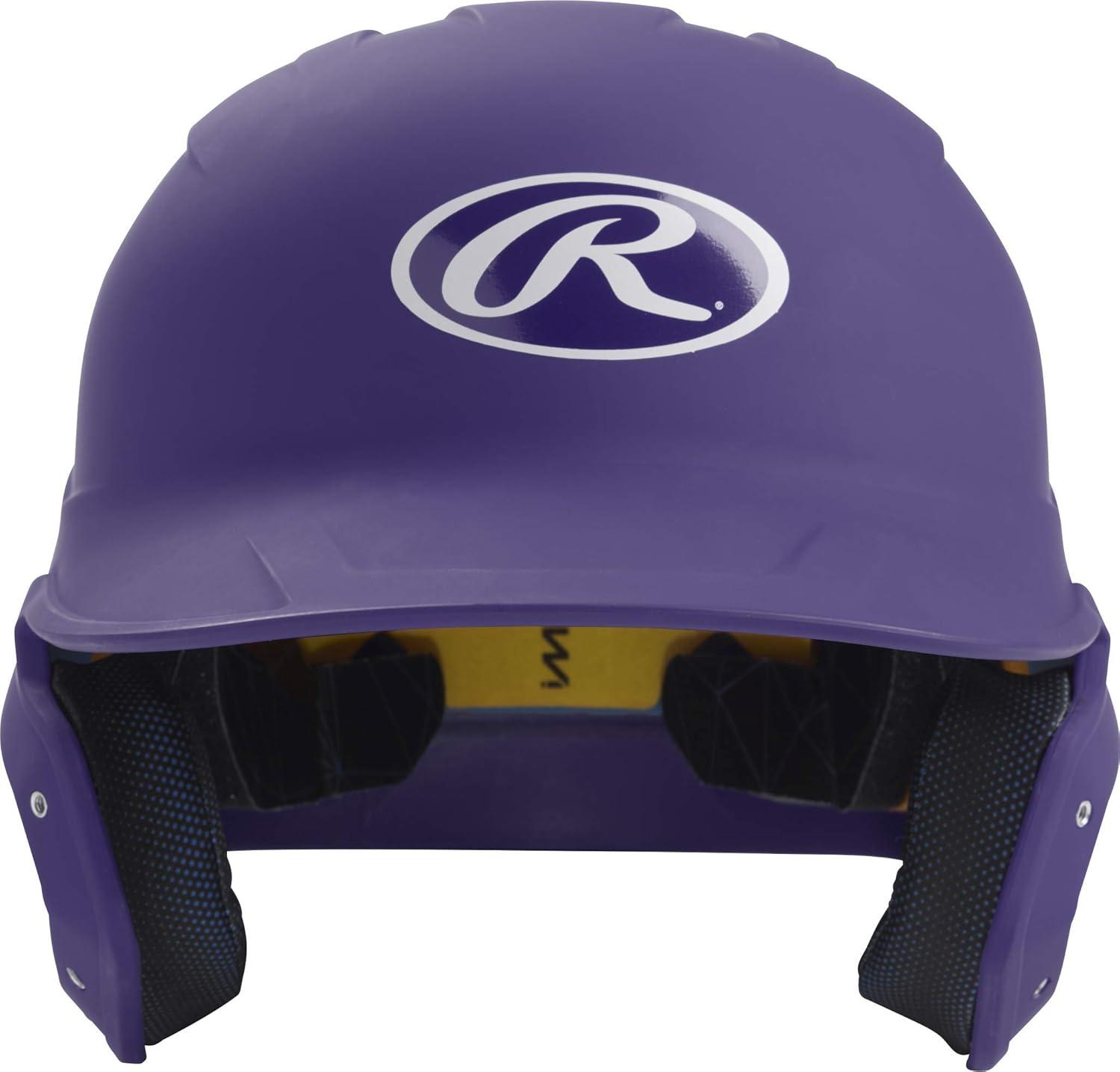 imageRawlings  MACH Baseball Batting Helmet  Matte  JR amp SR Sizes  Multiple ColorsMatte Purple