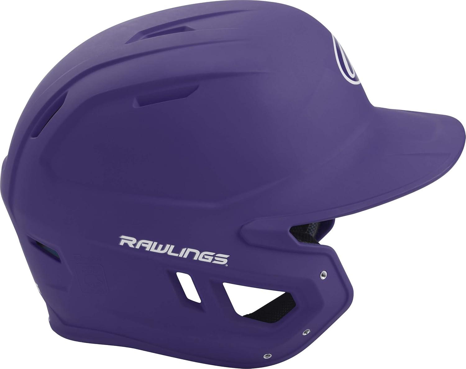 imageRawlings  MACH Baseball Batting Helmet  Matte  JR amp SR Sizes  Multiple ColorsMatte Purple