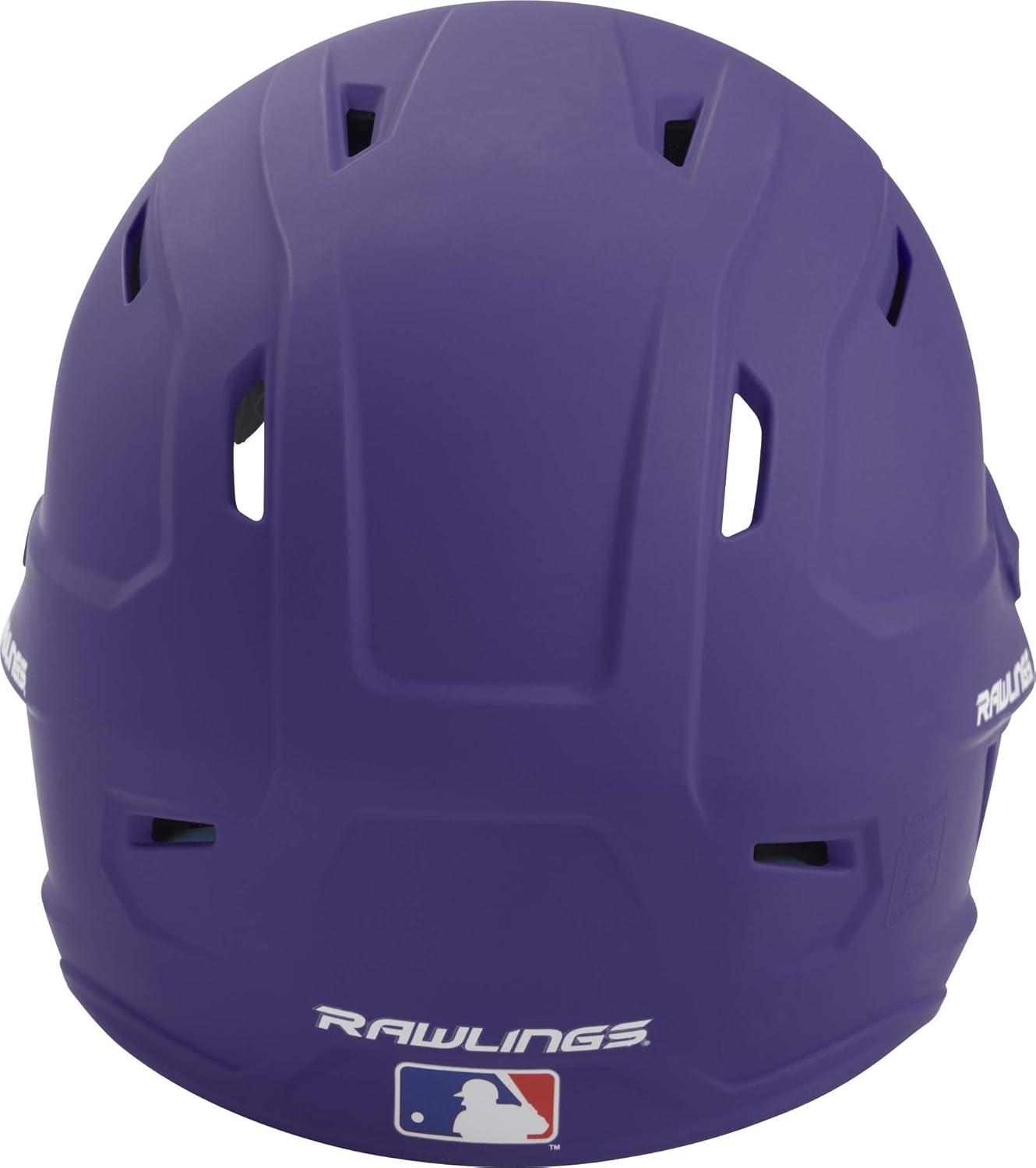 imageRawlings  MACH Baseball Batting Helmet  Matte  JR amp SR Sizes  Multiple ColorsMatte Purple