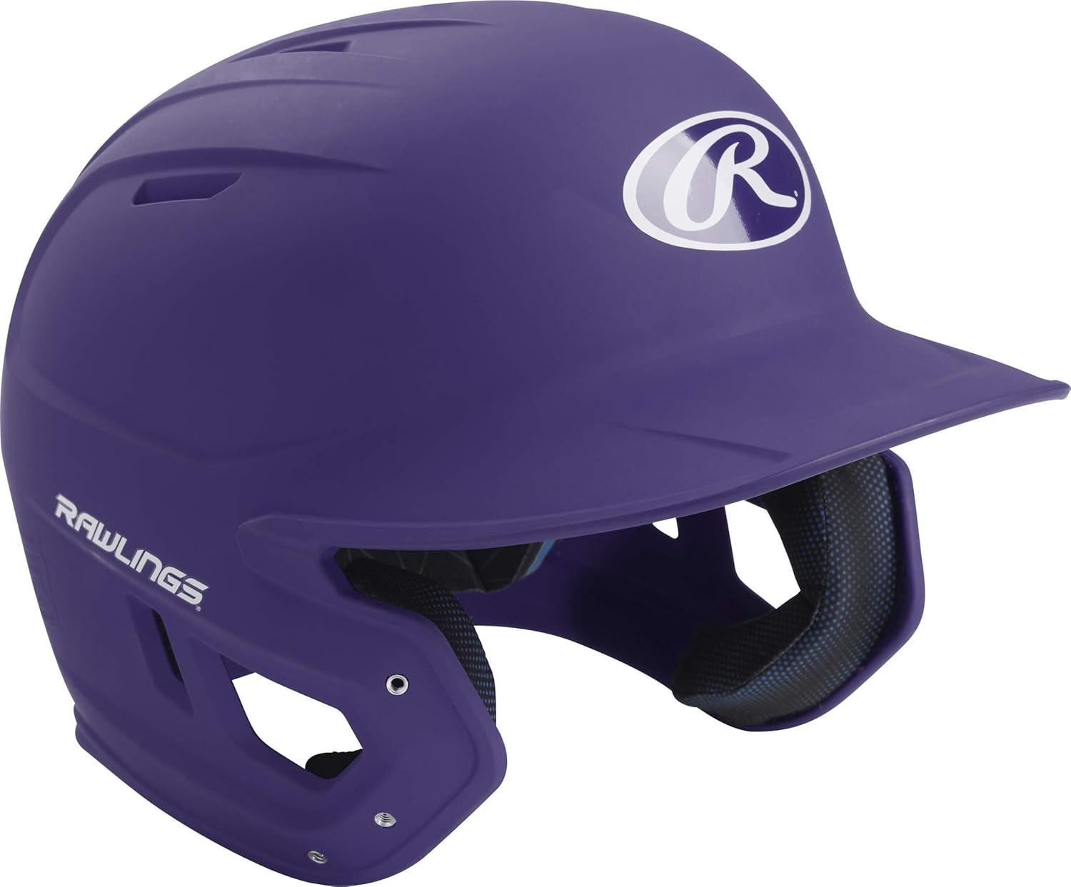 imageRawlings  MACH Baseball Batting Helmet  Matte  JR amp SR Sizes  Multiple ColorsMatte Purple