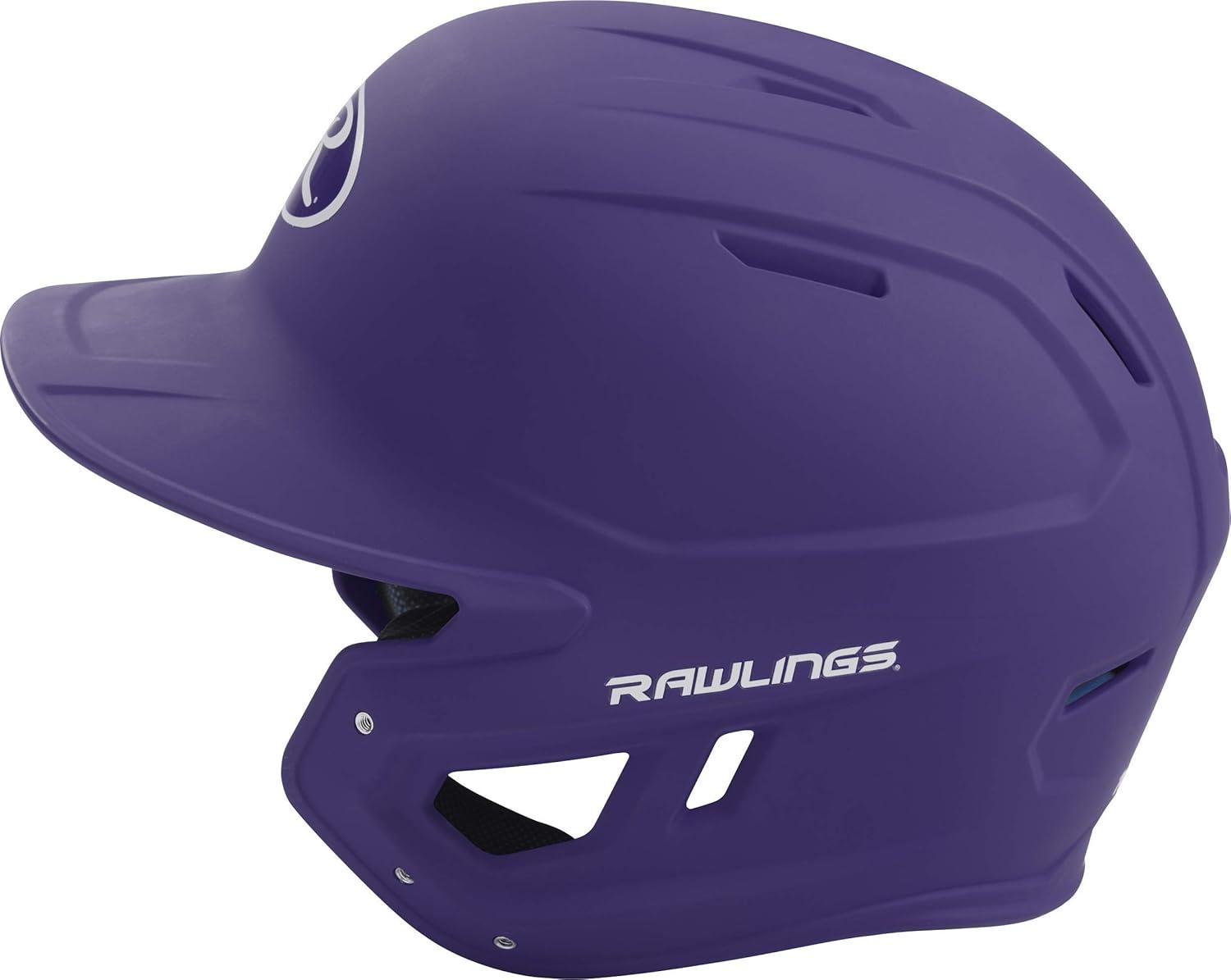 imageRawlings  MACH Baseball Batting Helmet  Matte  JR amp SR Sizes  Multiple ColorsMatte Purple