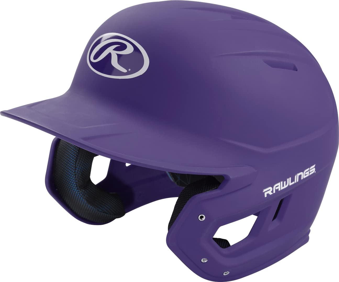 imageRawlings  MACH Baseball Batting Helmet  Matte  JR amp SR Sizes  Multiple ColorsMatte Purple